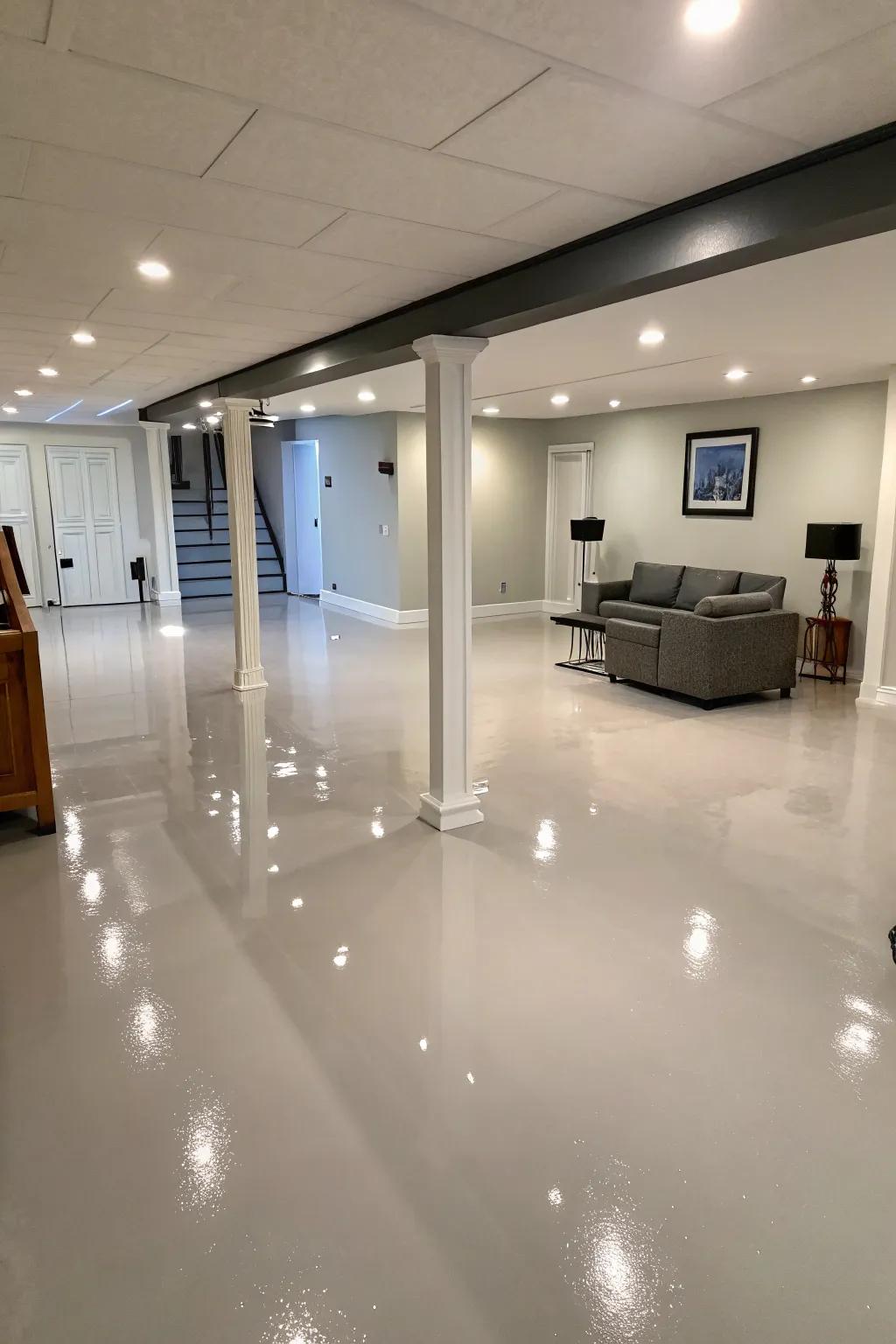 Monochrome surfaces evoke a sleek, modern statement.
