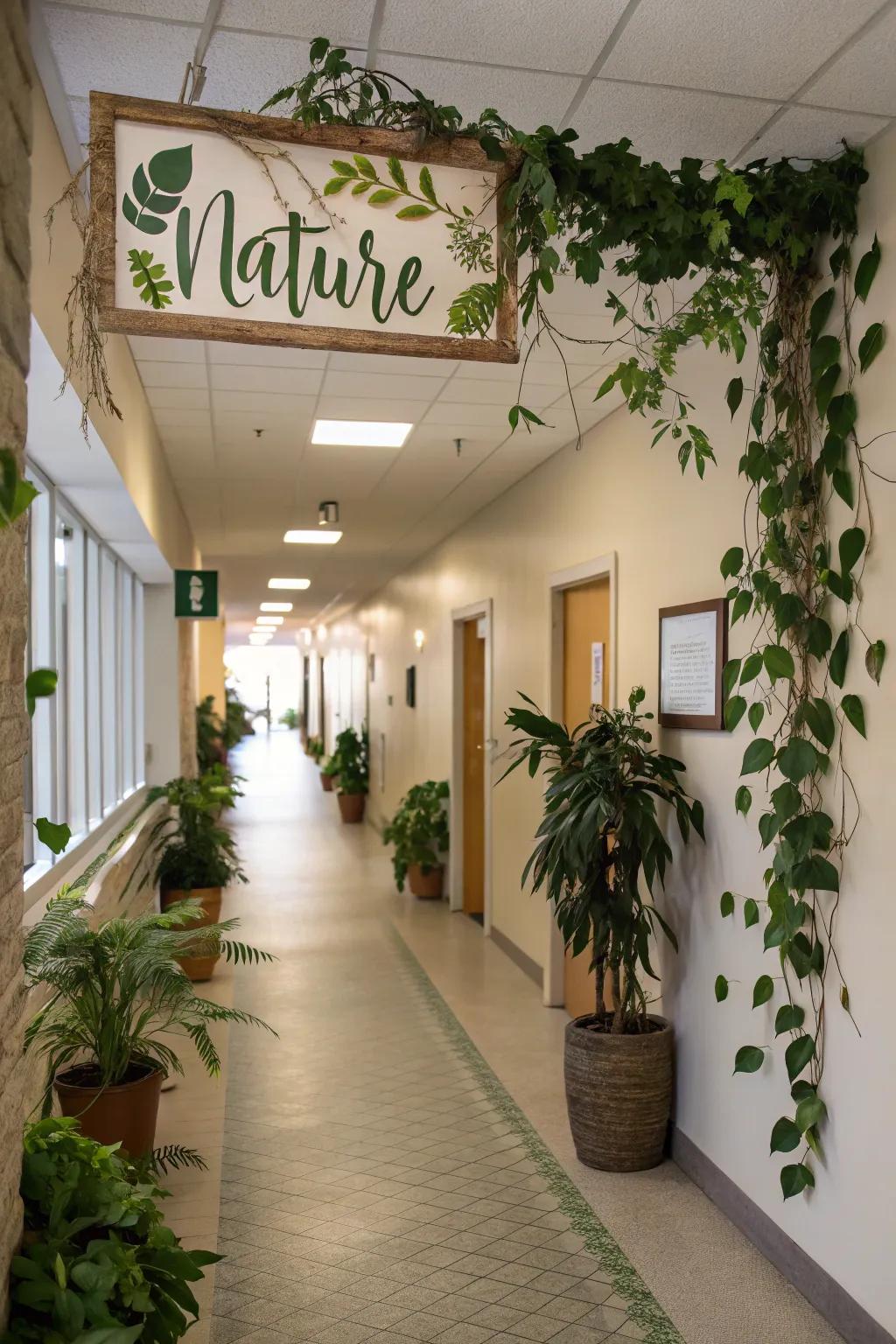 Nature-inspired markers breathe vitality into internal dimensions.