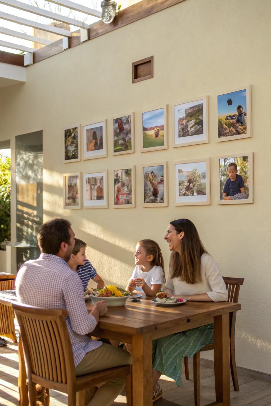 Neutral settings enhance photo visibility.