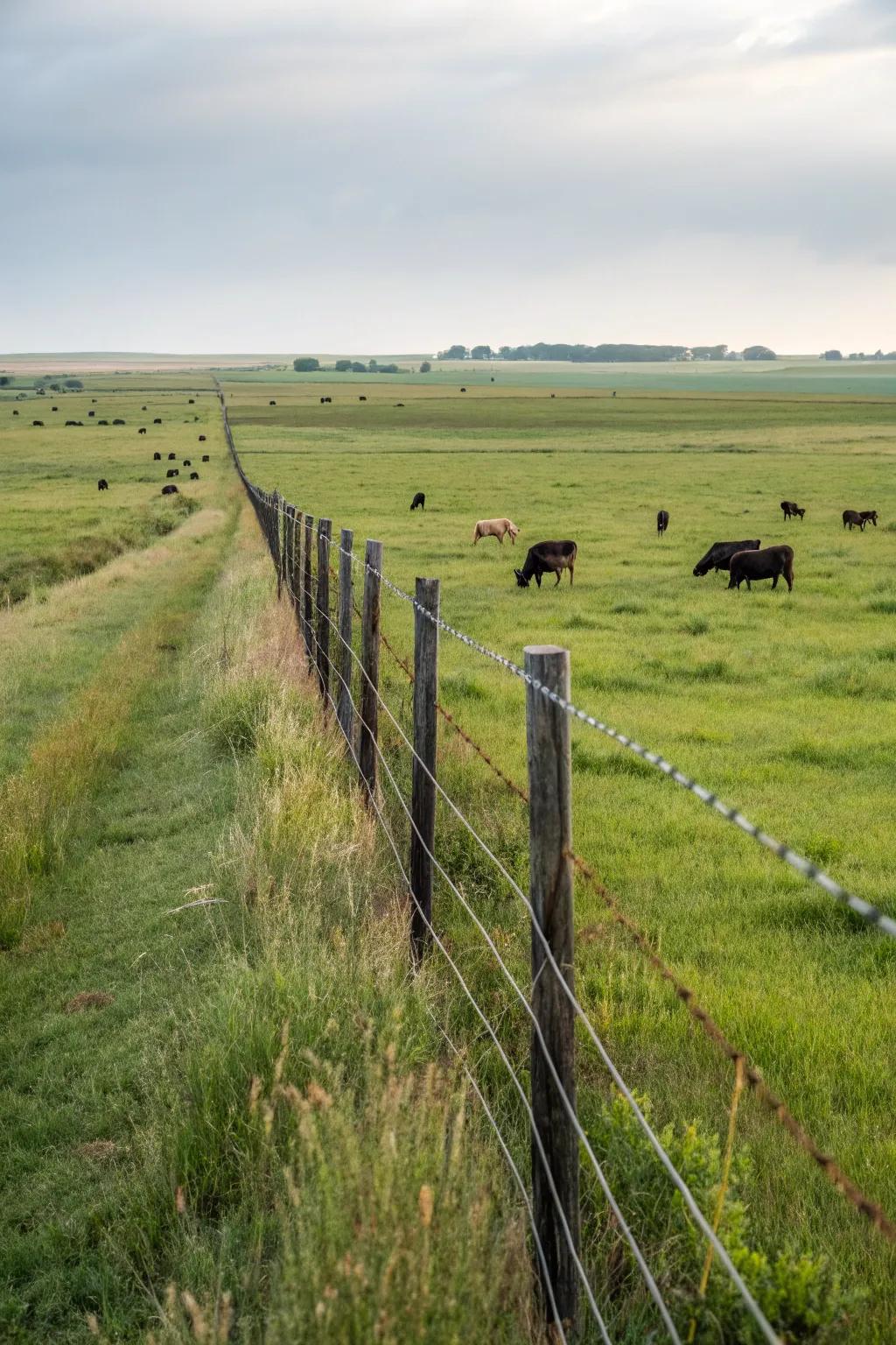 Energized wire fences are great for managing livestock.
