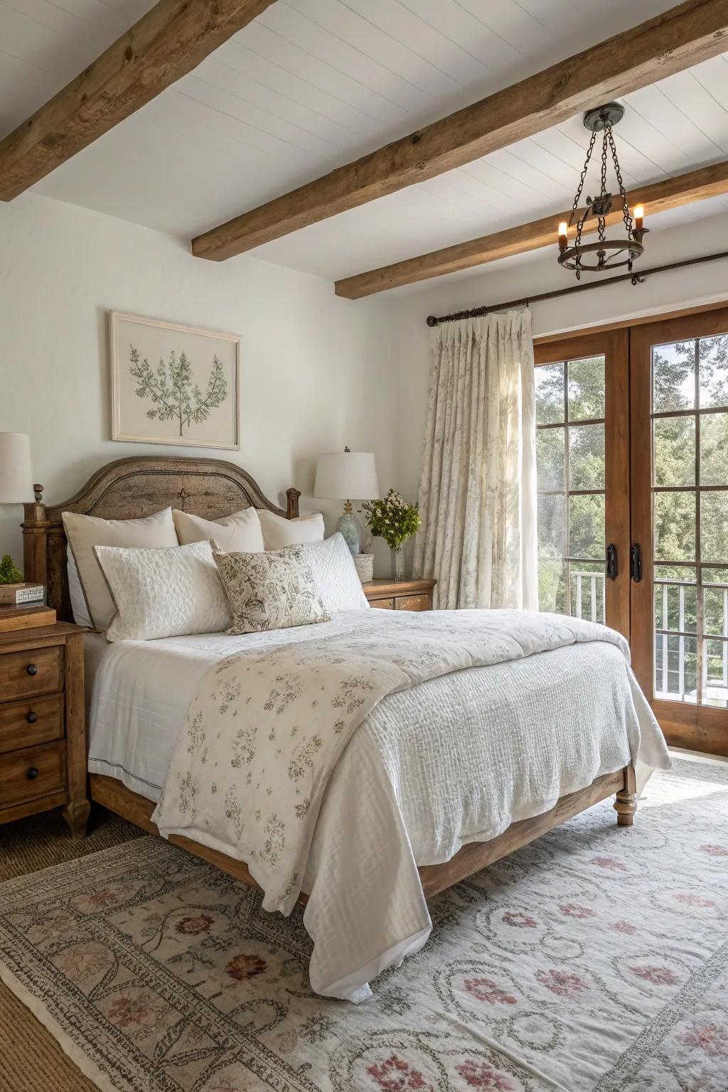 Simplicity and grace fashion a timeless farmhouse look.