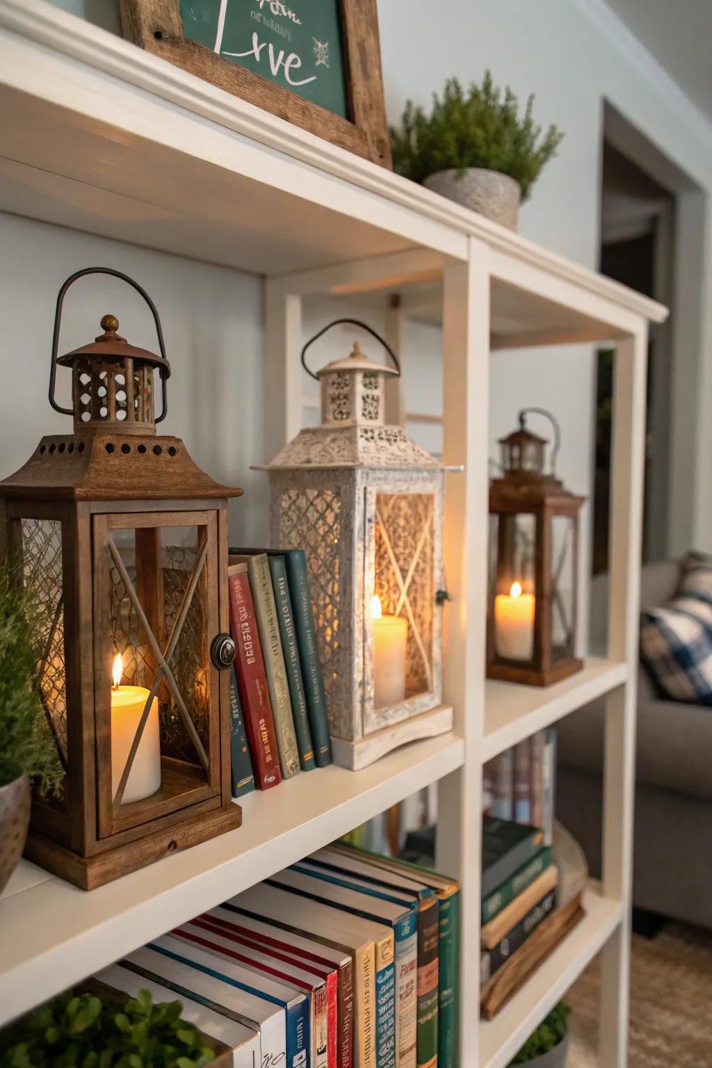 Lanterns can act as refined rack supports.