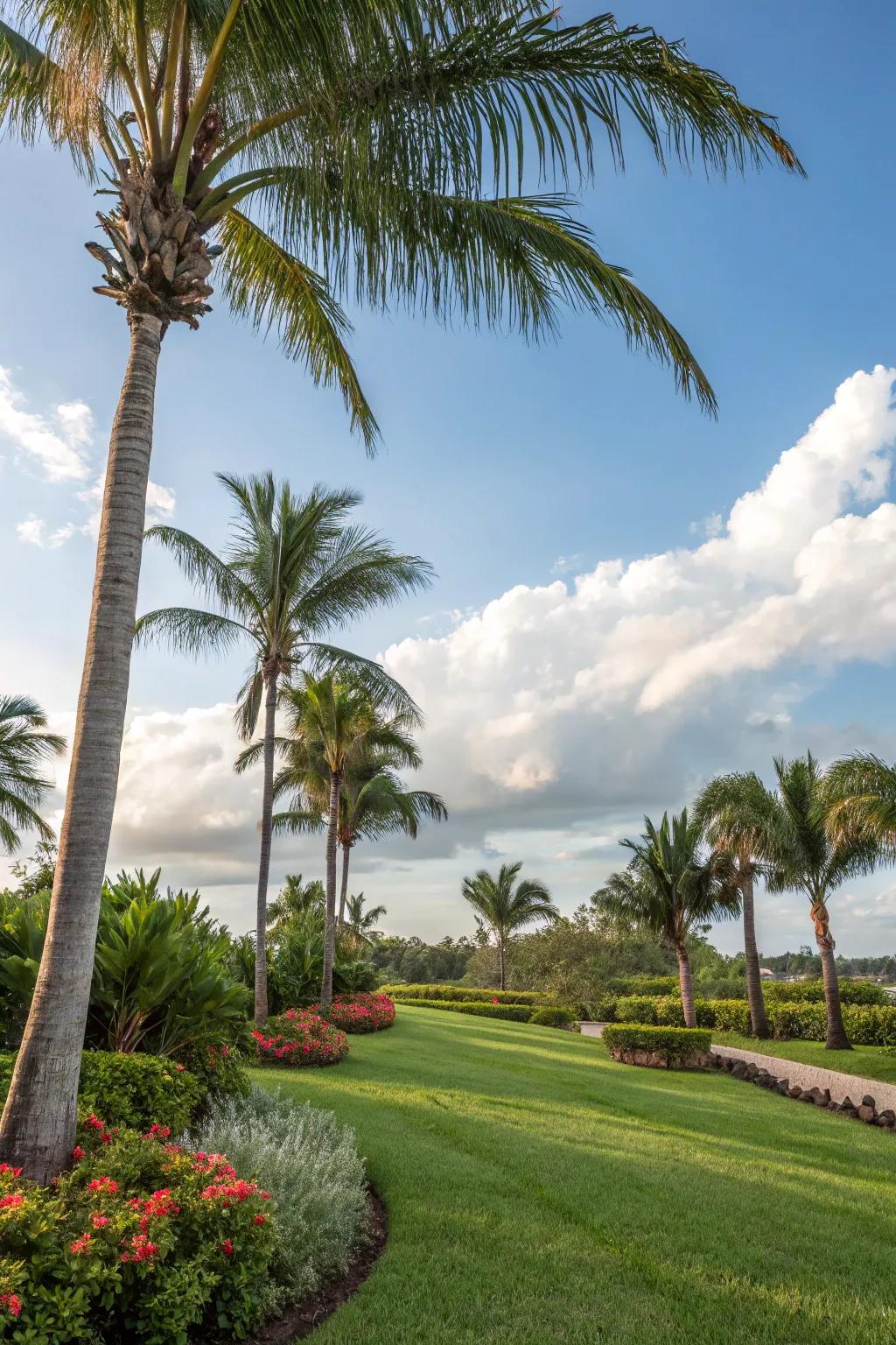 Palm trees are an essential accent to any Florida landscape.
