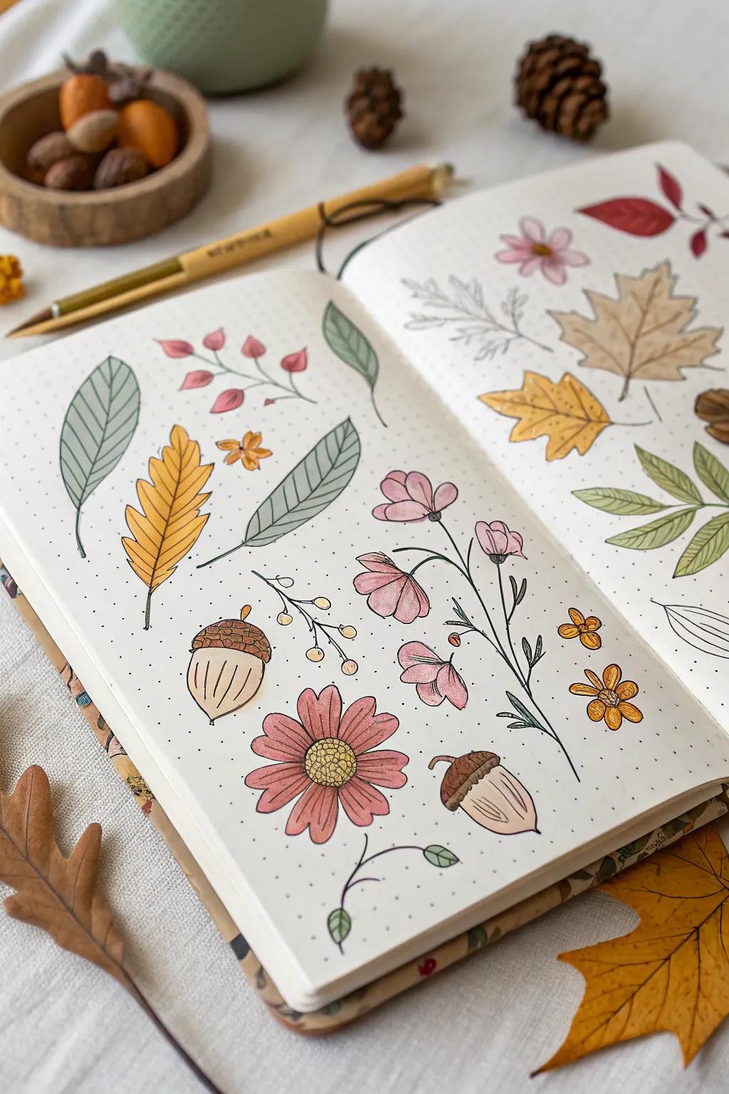 Time of year sprigs show the feel of changing times.