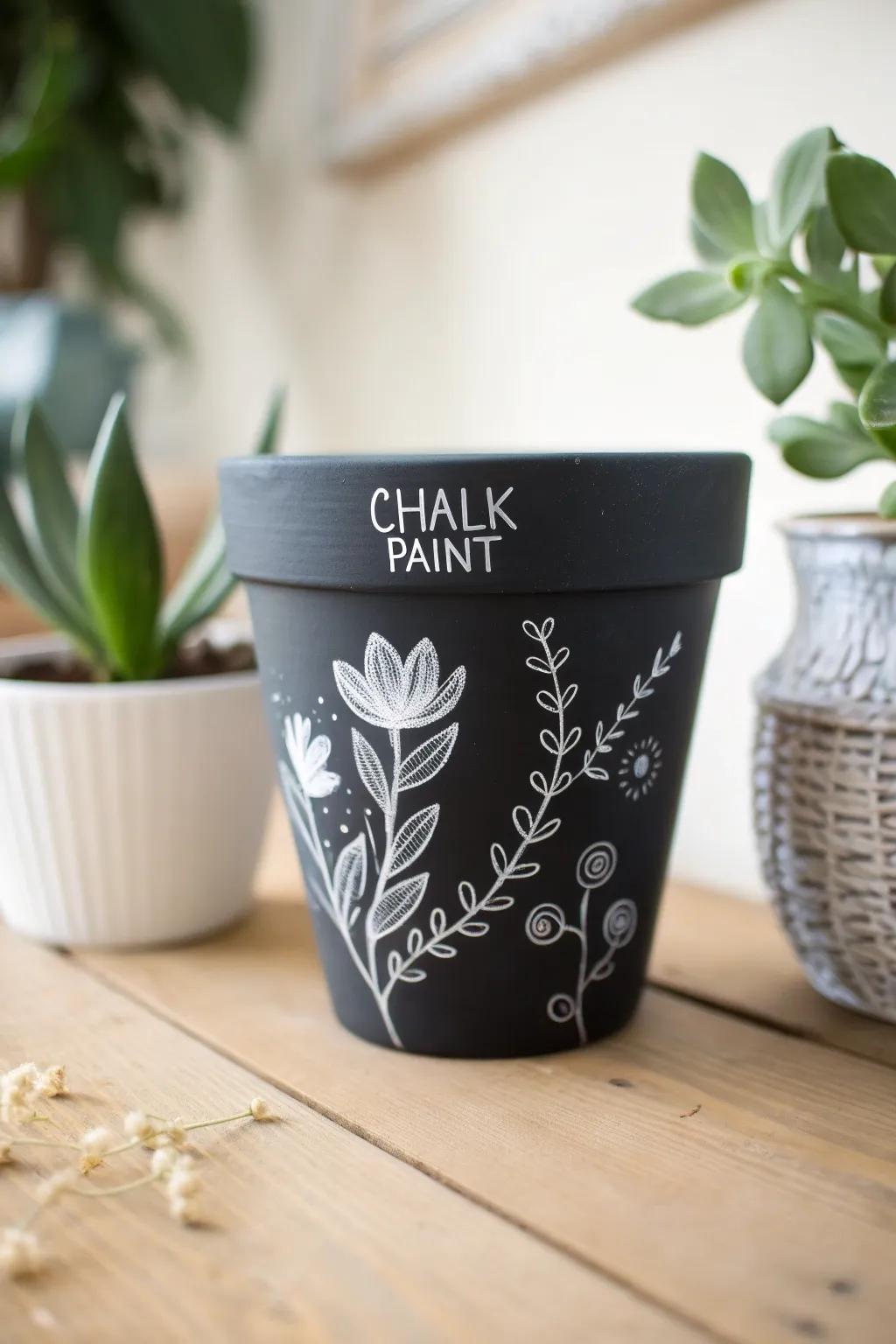 Personalize your present with a charming slate board container, where every doodle narrates a tale.