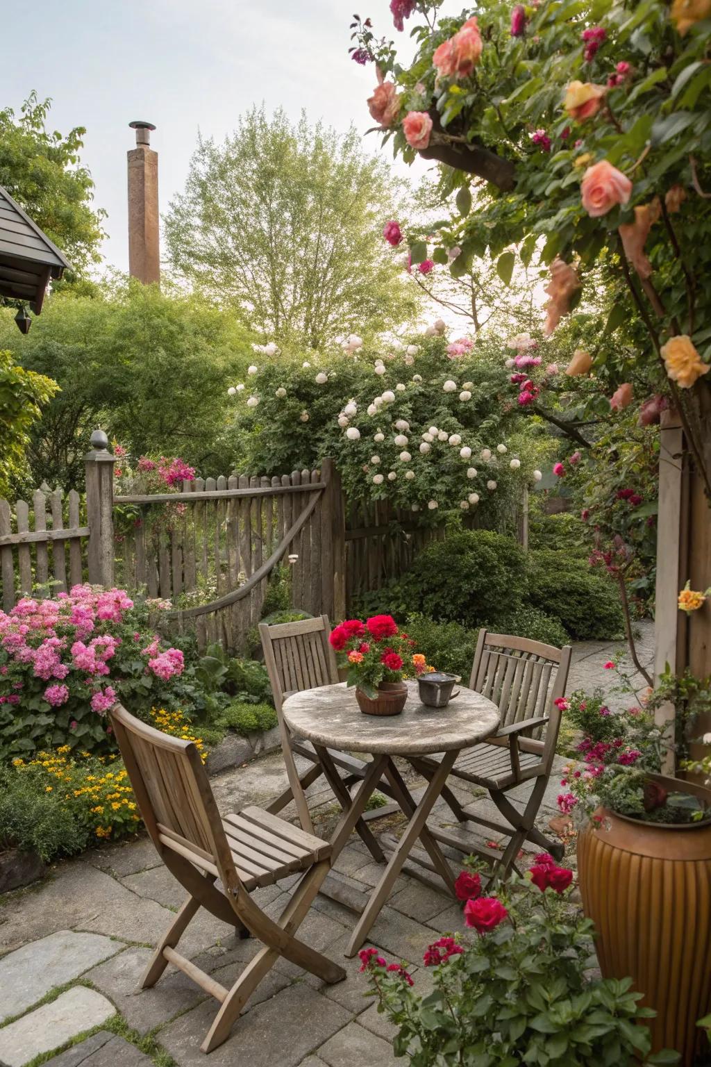 A delightful veranda space, ideal for relaxation.