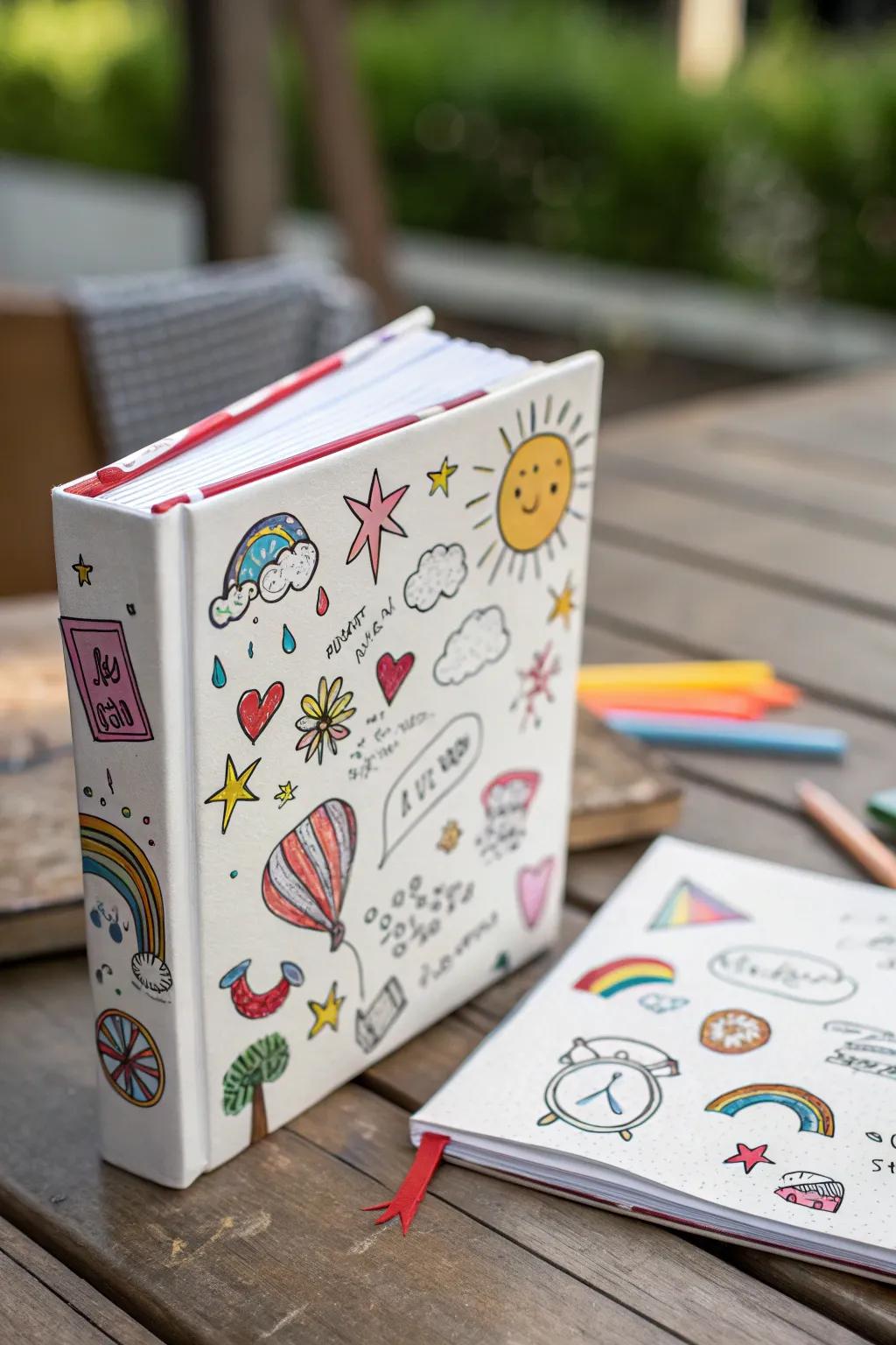 Doodles add a whimsical charm to covers.