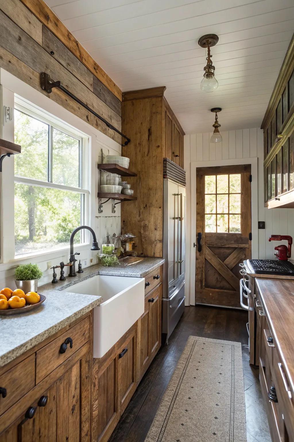A nostalgic wink in a contemporary kitchen.