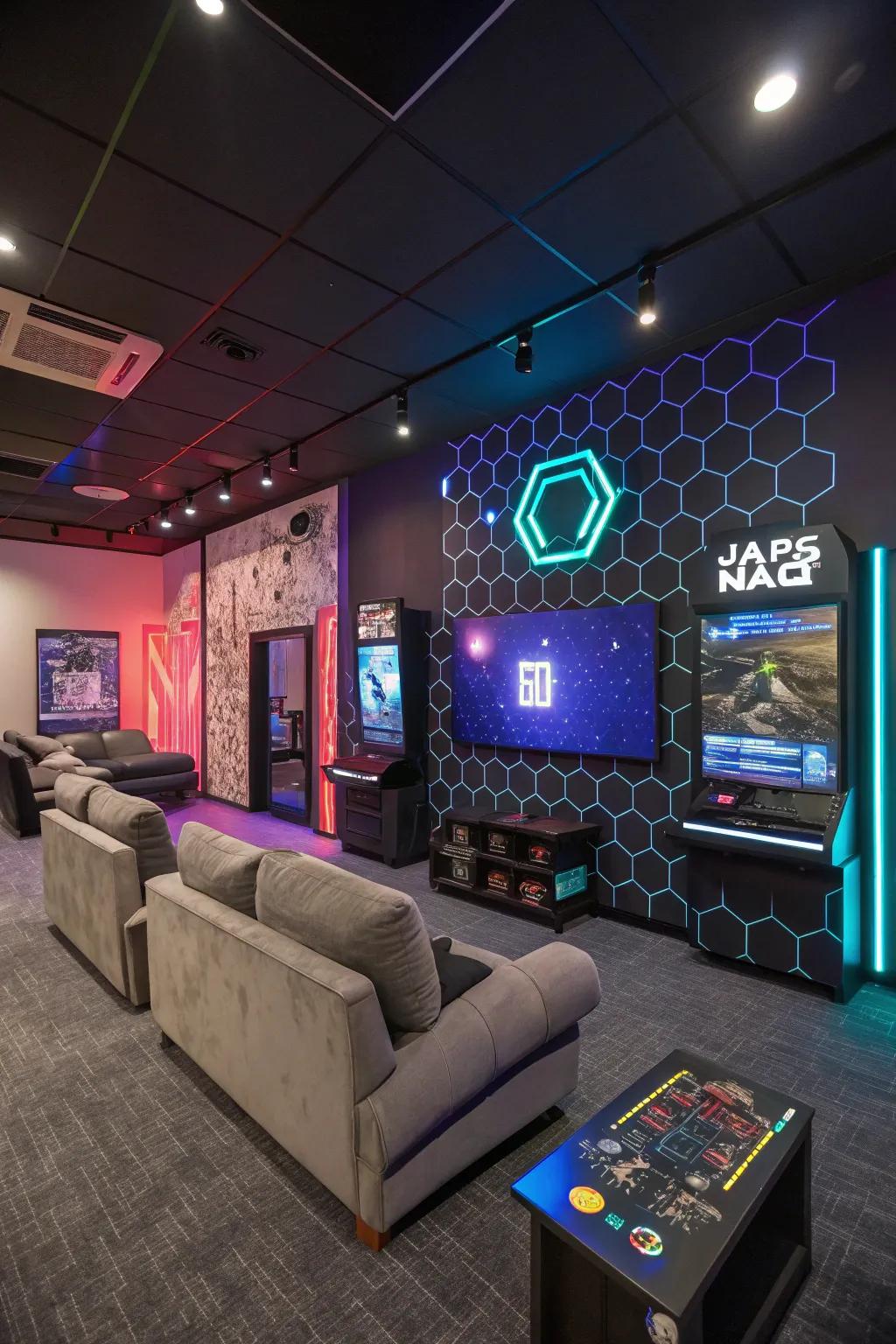 A themed room creates a cohesive and immersive environment.