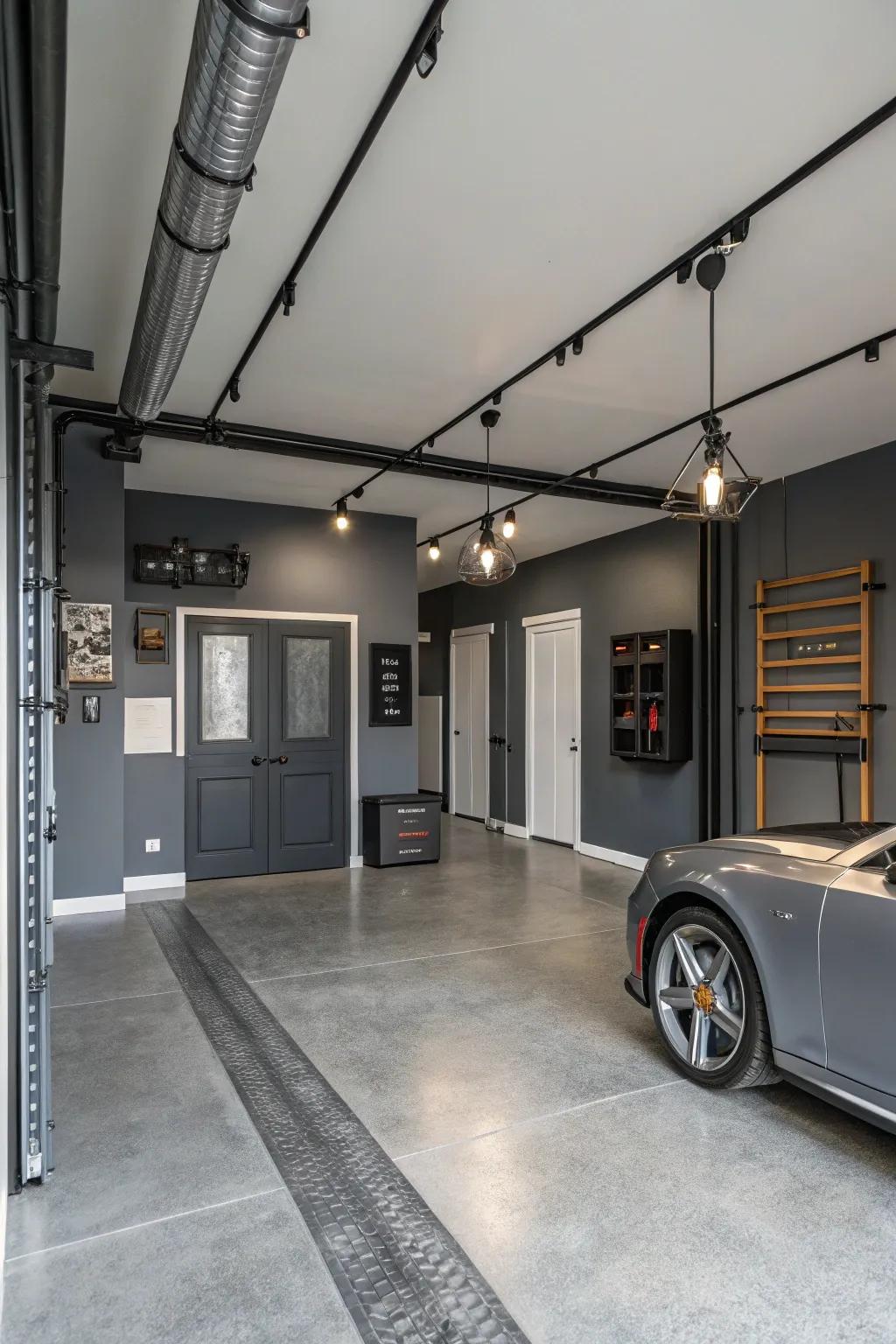 Gray tones give off a smooth urban refined vibe.