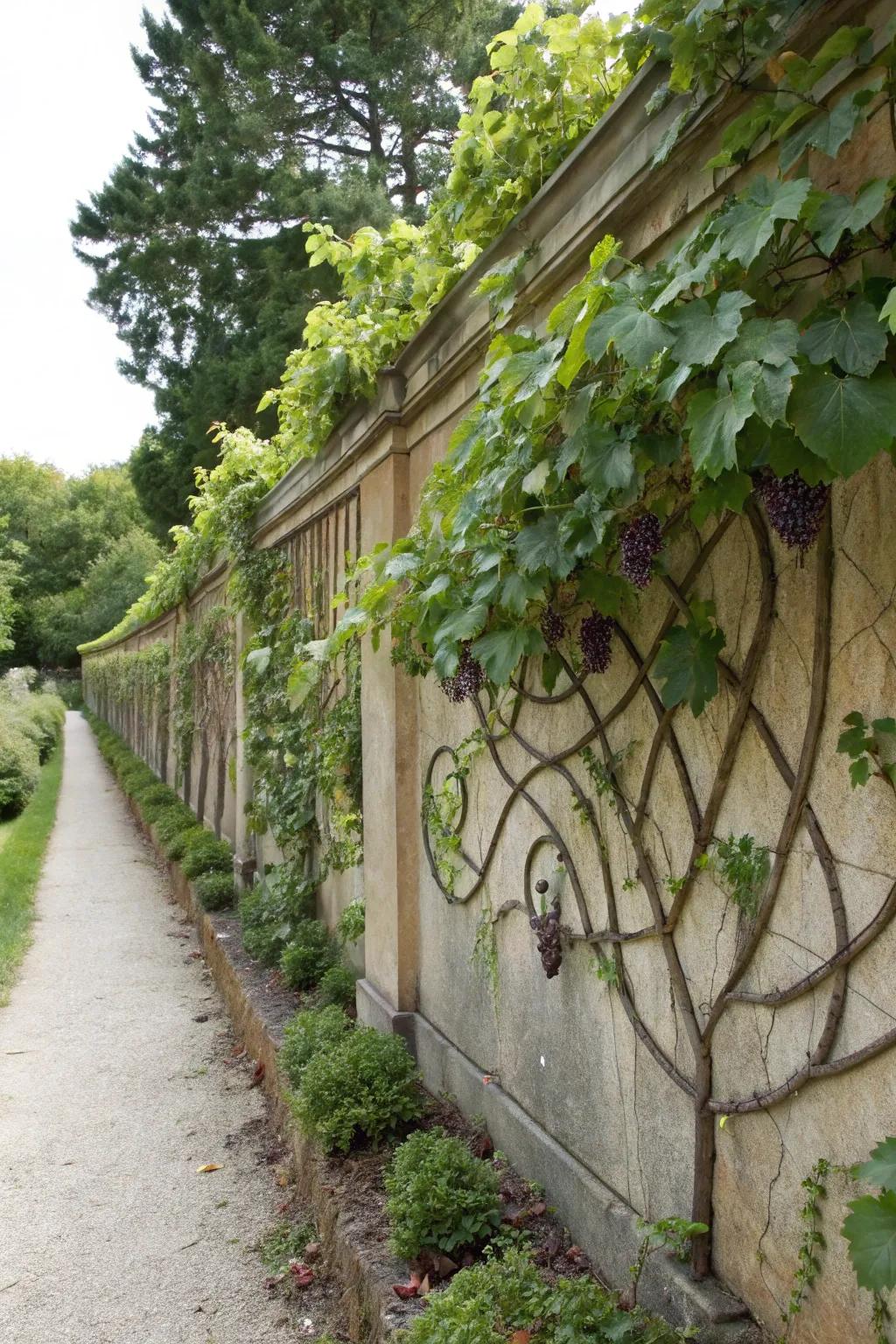 Flat pattern supports are ideal for crafting artistic designs with your vines.