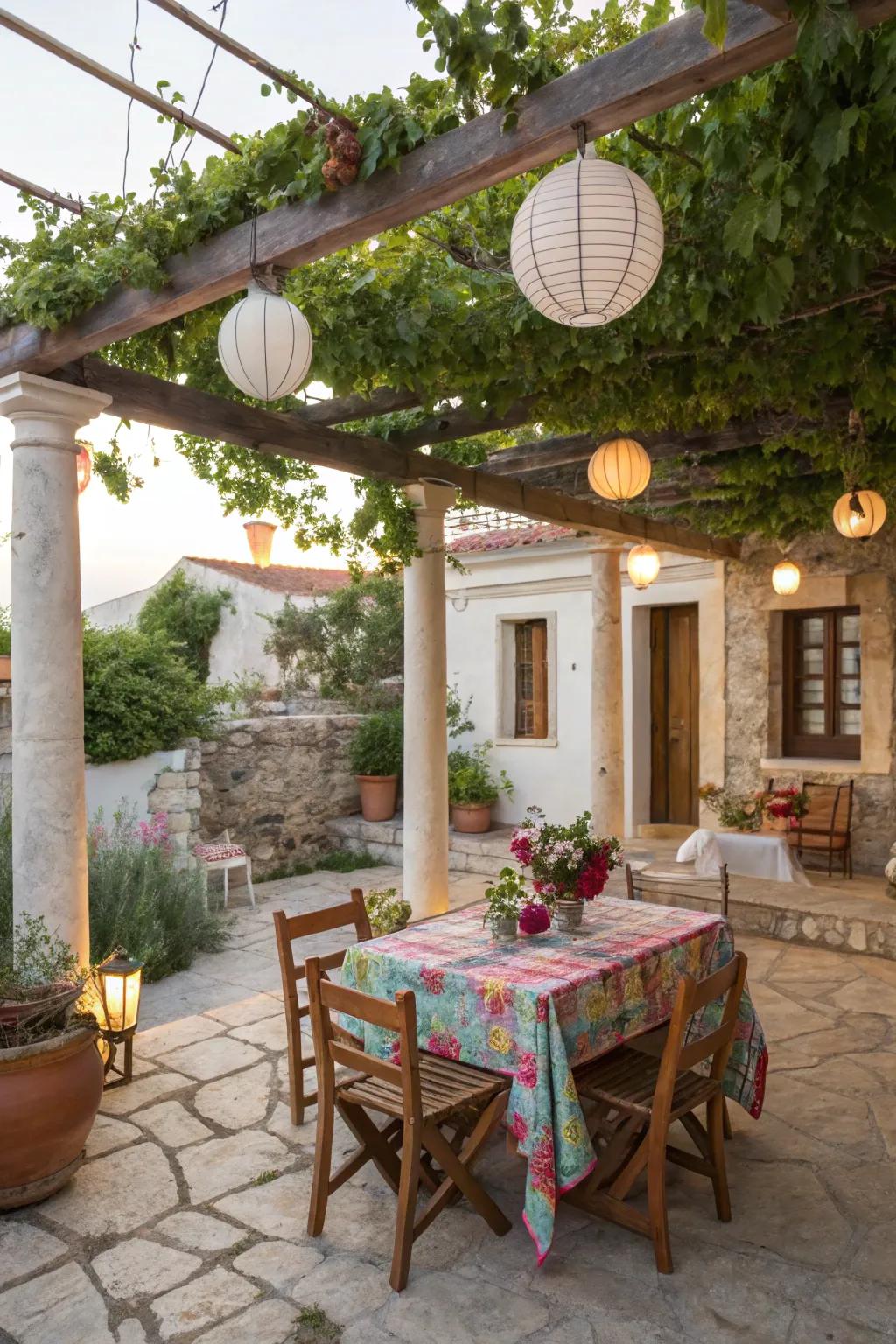 Craft appealing outdoor spaces with a Greek touch.