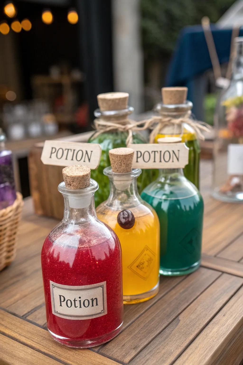 Establish a mystical potion presentation guaranteed to enthrall.