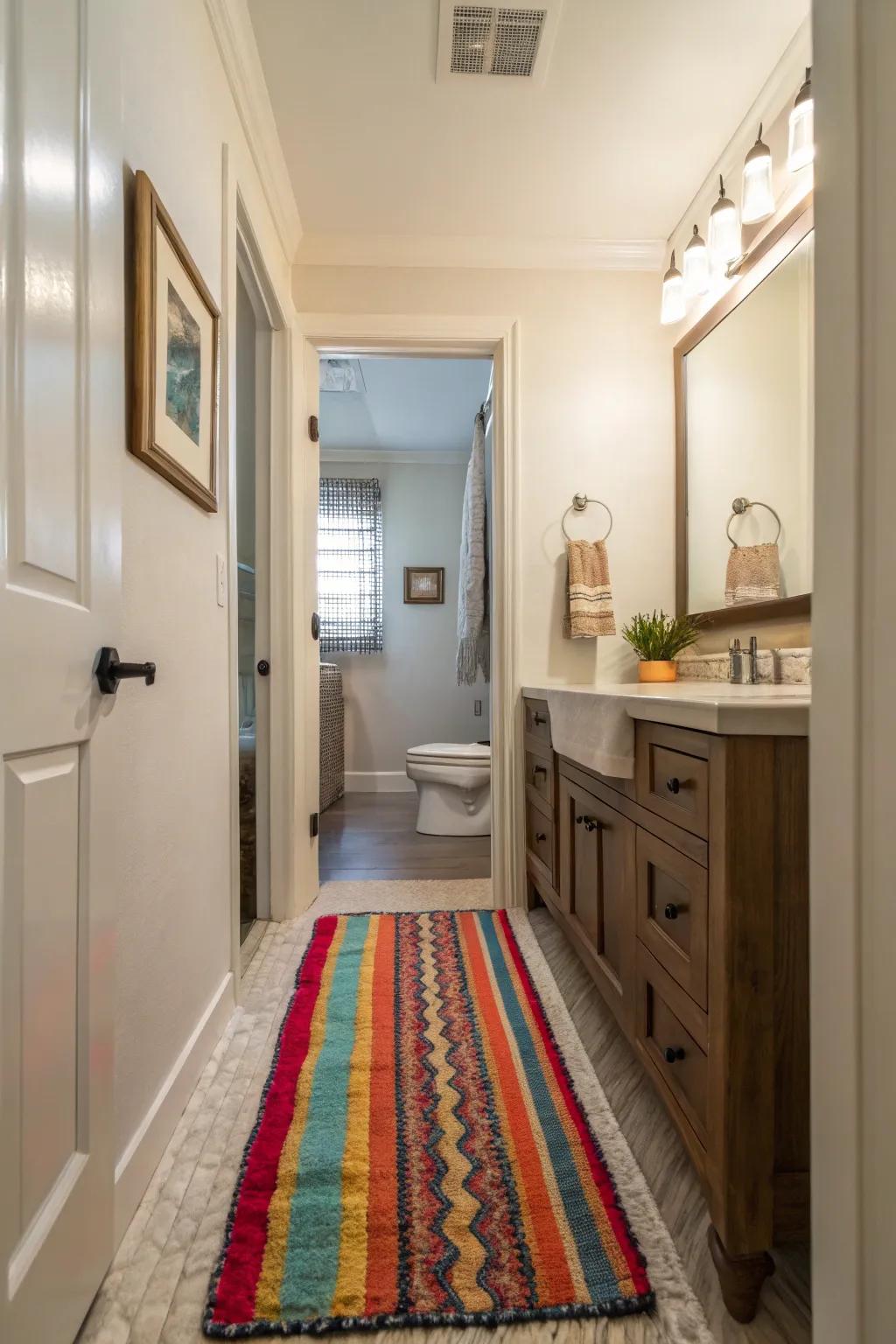 Floor coverings add warmth and personality.