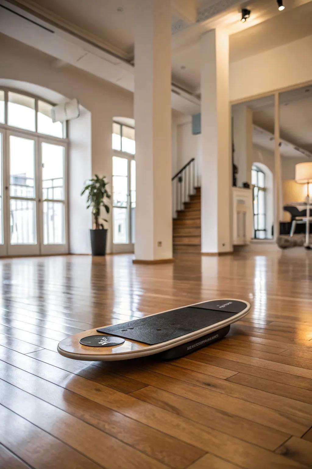 Balance board: A fitness tool that's both fun and useful.