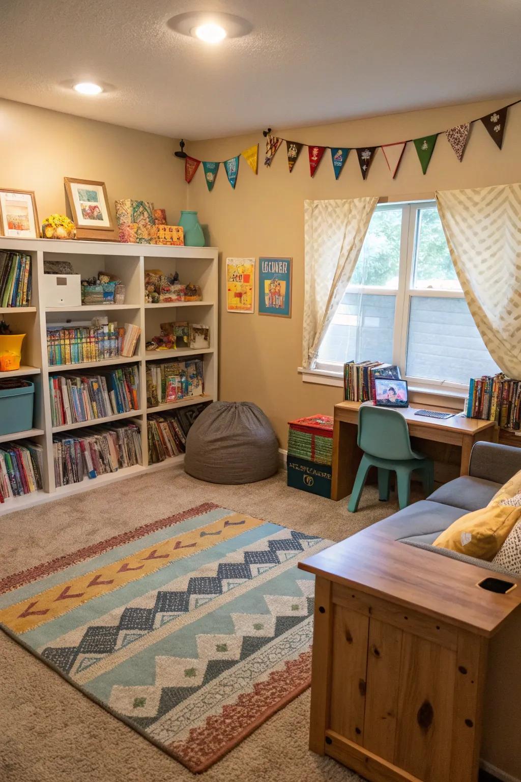 Adaptable areas that accommodate different learning activities.