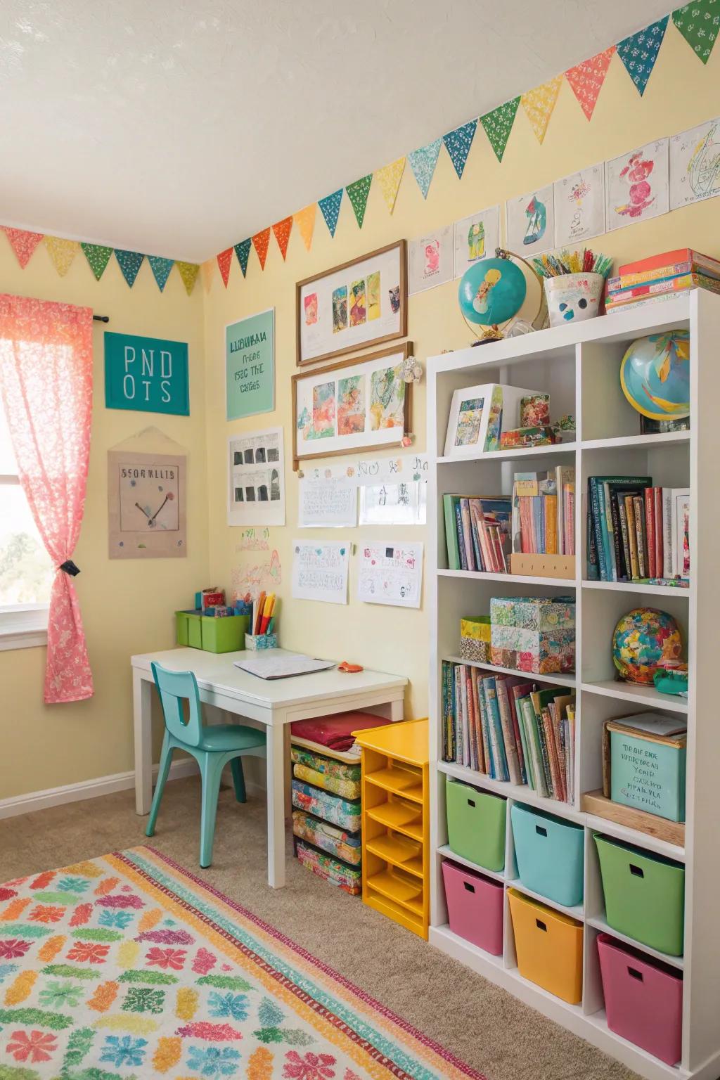 Bright colors infuse energy and warmth into your homeschool setting.
