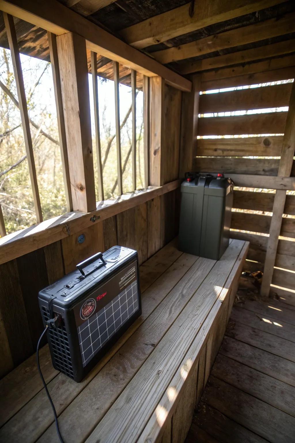 Rechargeable power banks sustain your devices while within the blind.