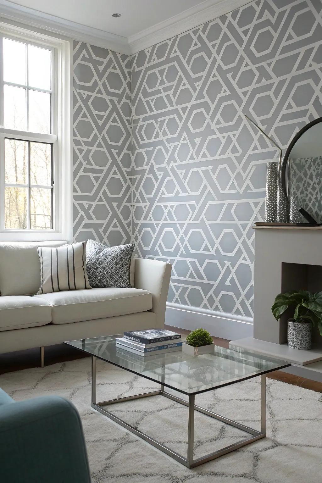 A highlight wall can add a chic statement to any room.