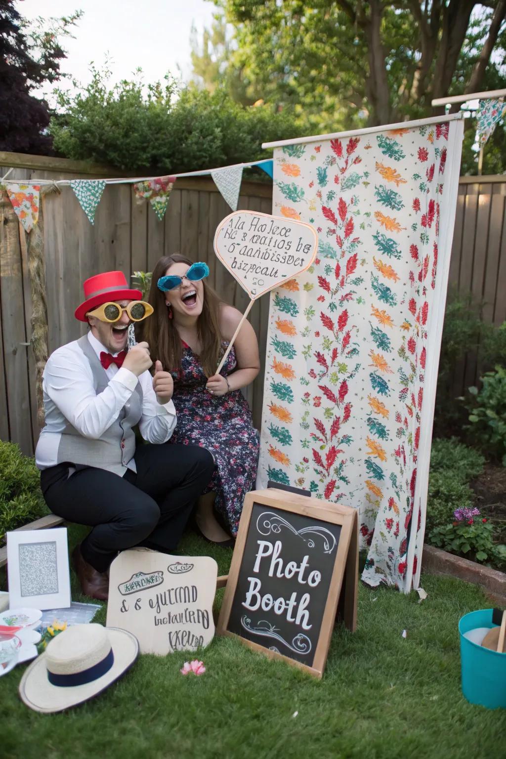 A do-it-yourself photo station provides fun and unforgettable experiences for attendees.