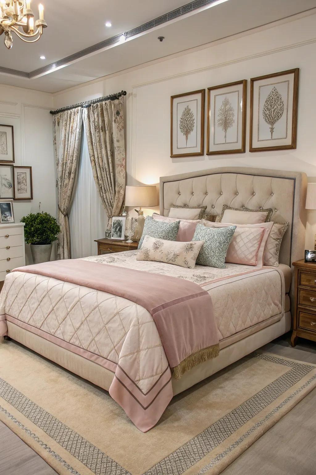 Harmonious color palettes unify the design.