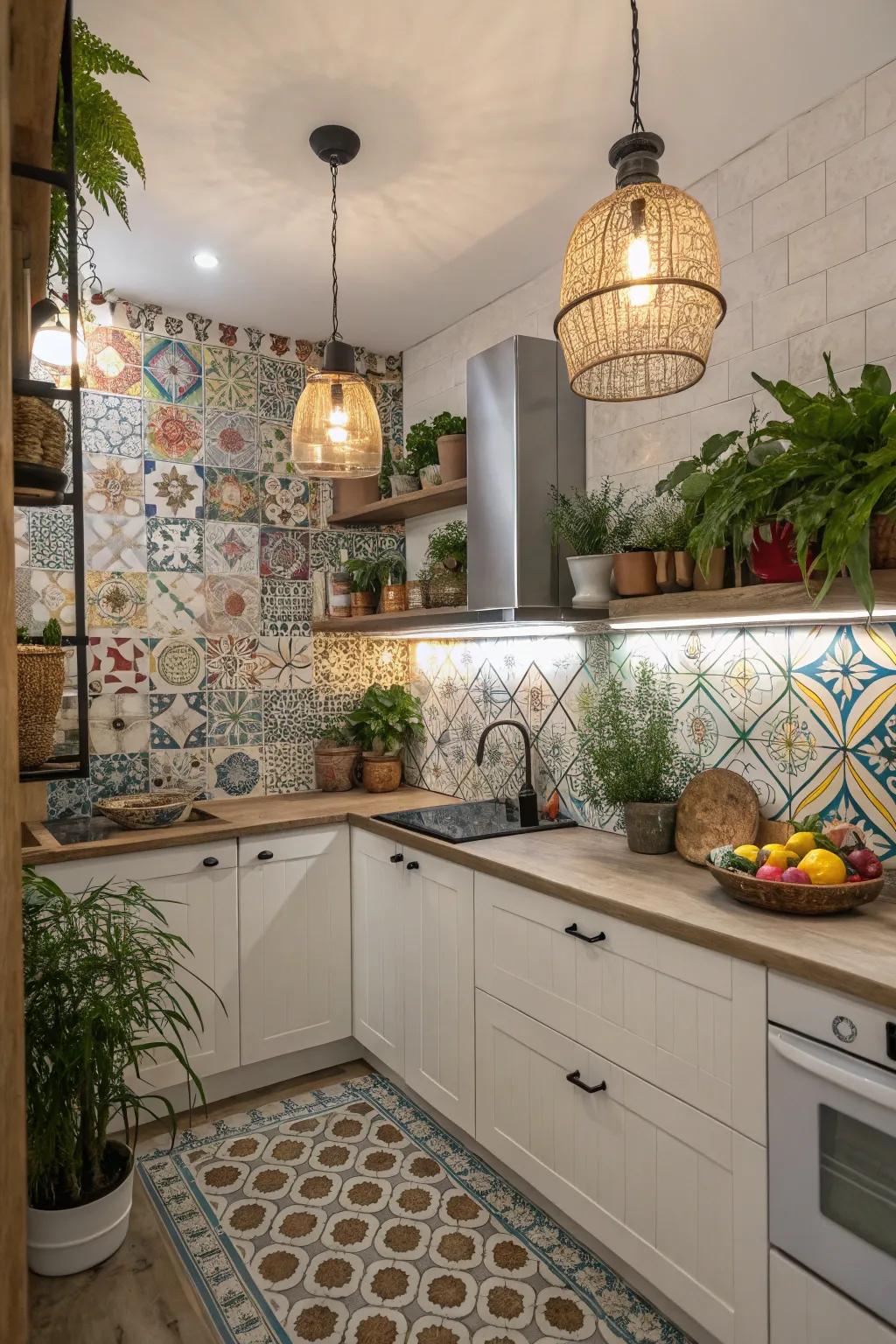 Use ornamental touches that express your taste to customize your kitchen.
