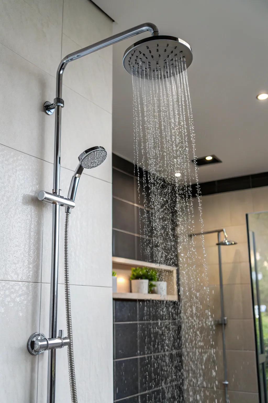 Elegant fittings add an element of modern sophistication.