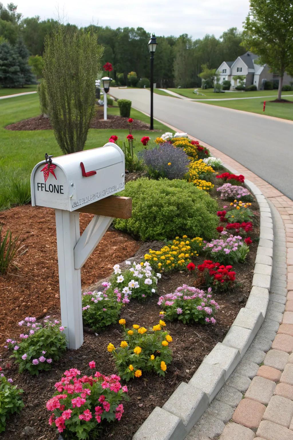 Mulch provides a clean and professional finish to your flower bed.