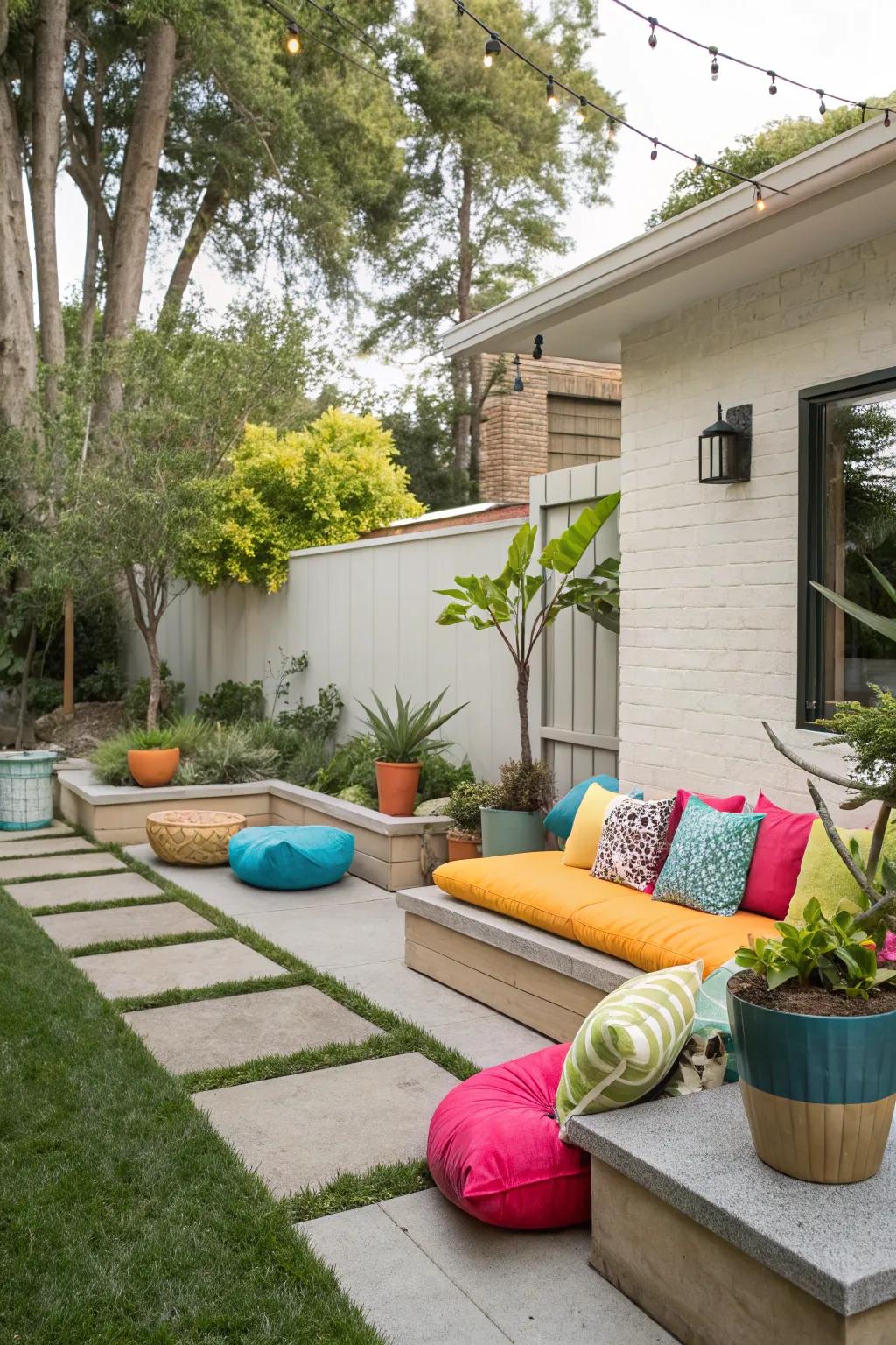 Opposing colors add vibrancy and flair.