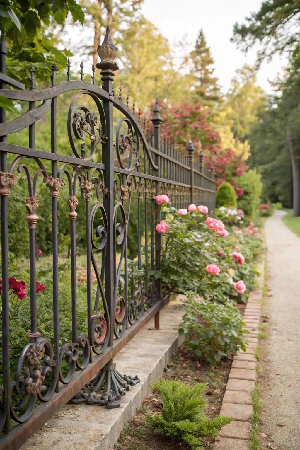 Express your personality with custom artistic metal fences.