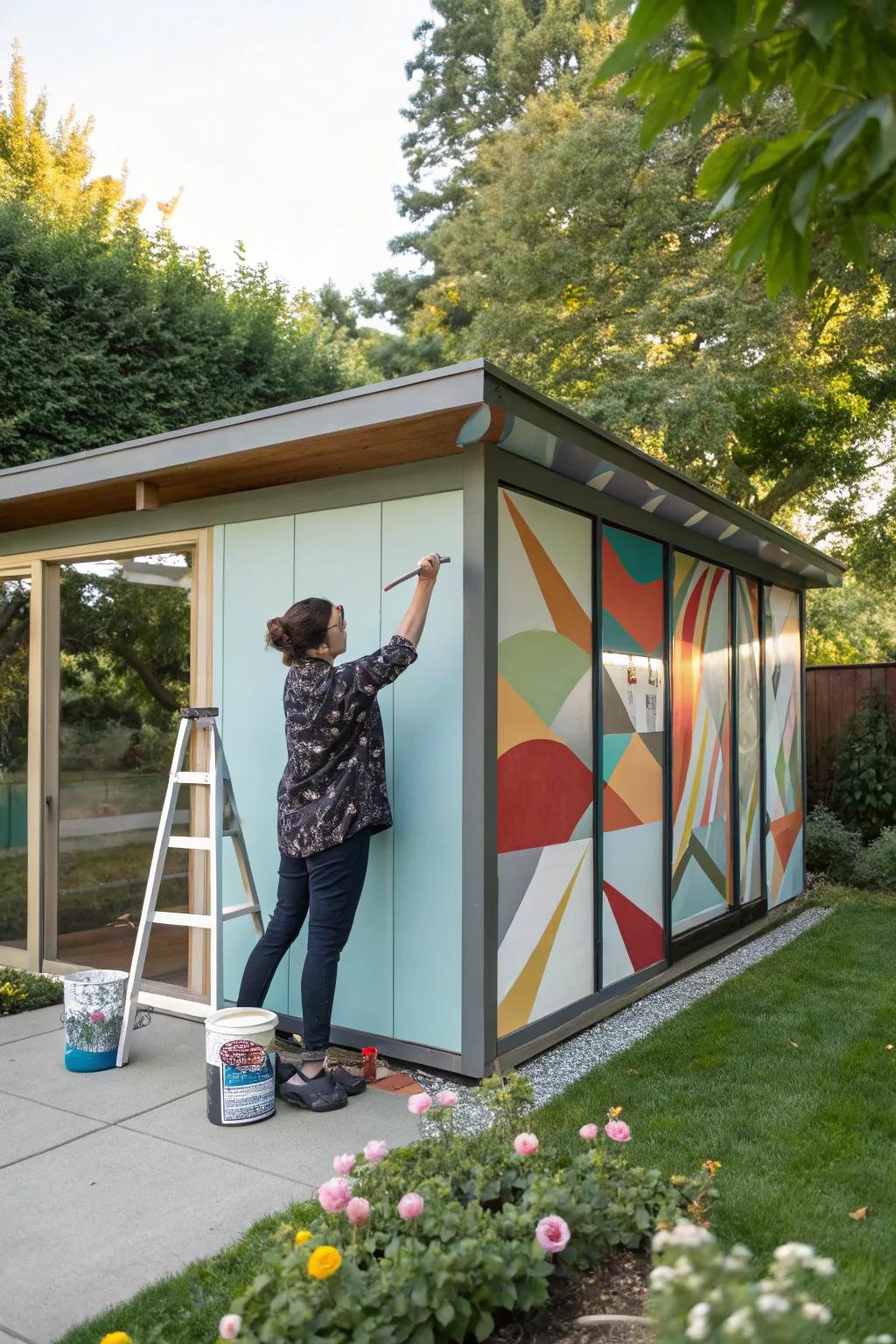 Personal DIY touches infuse modern sheds with unique charm.
