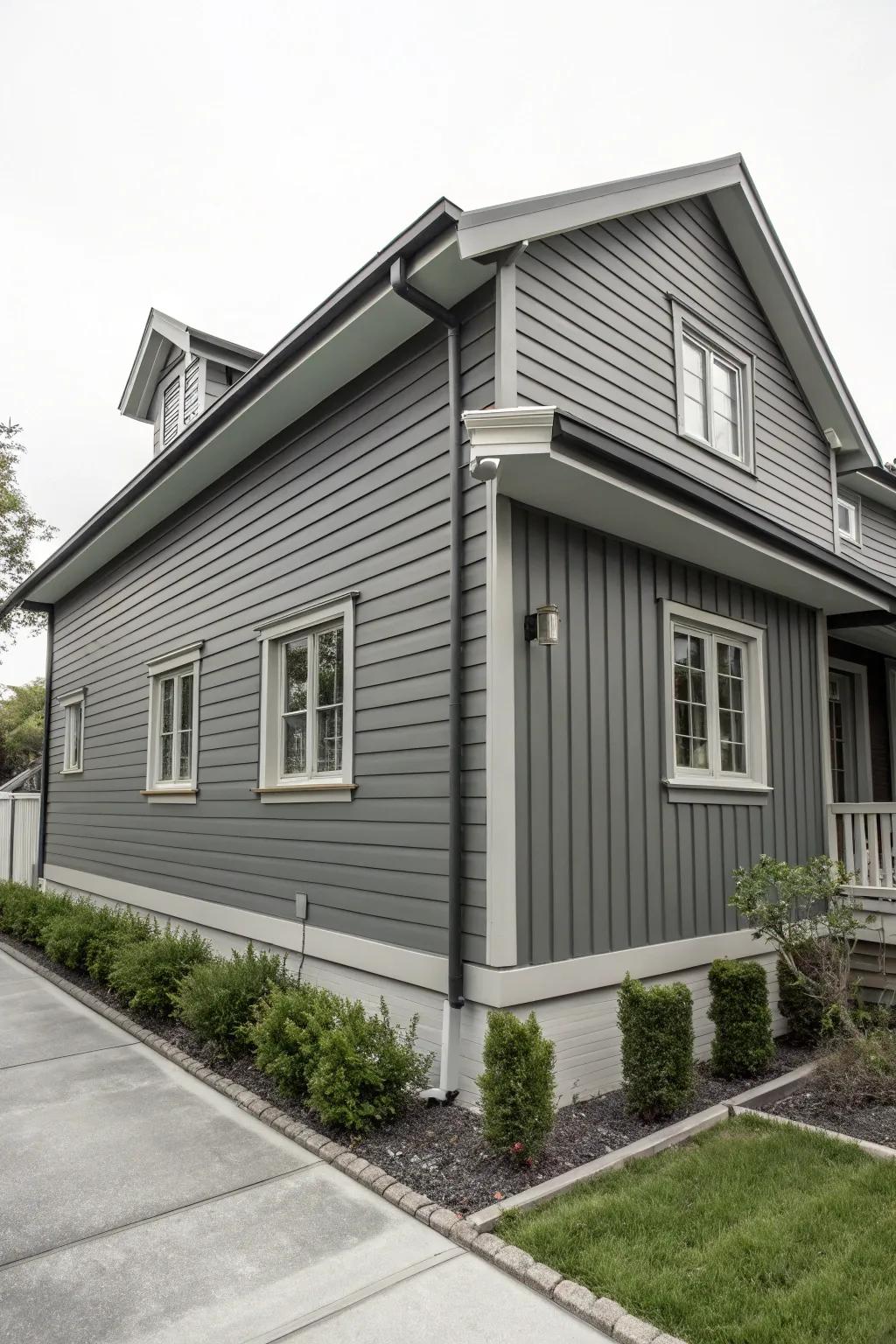 Cohesive uniform vertical cladding