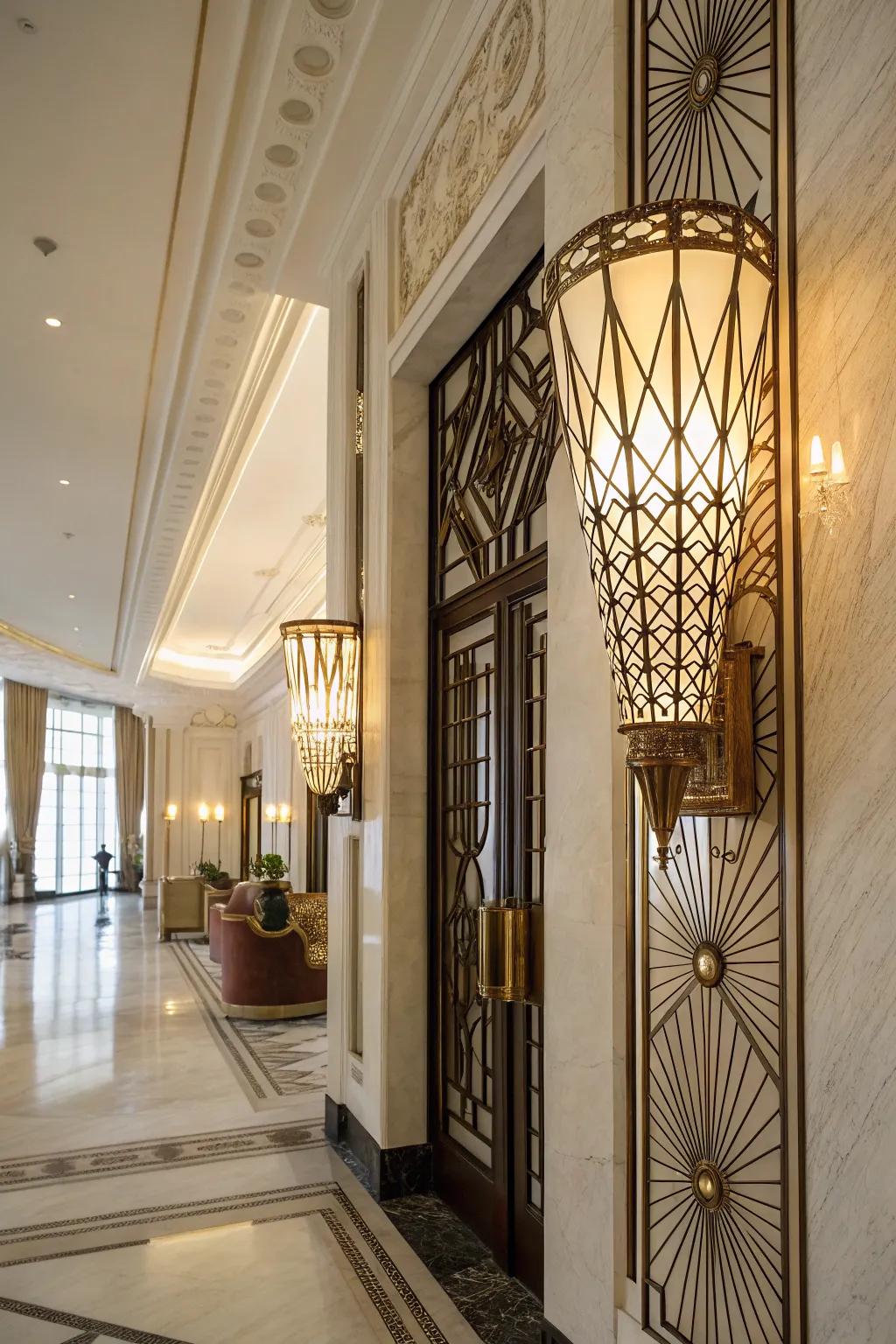 Art deco sconces imbue classic beauty into your decor.