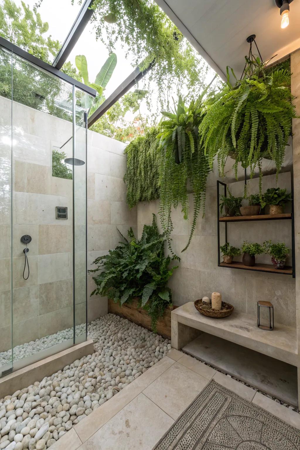 Greenery infuses a fresh and natural atmosphere.