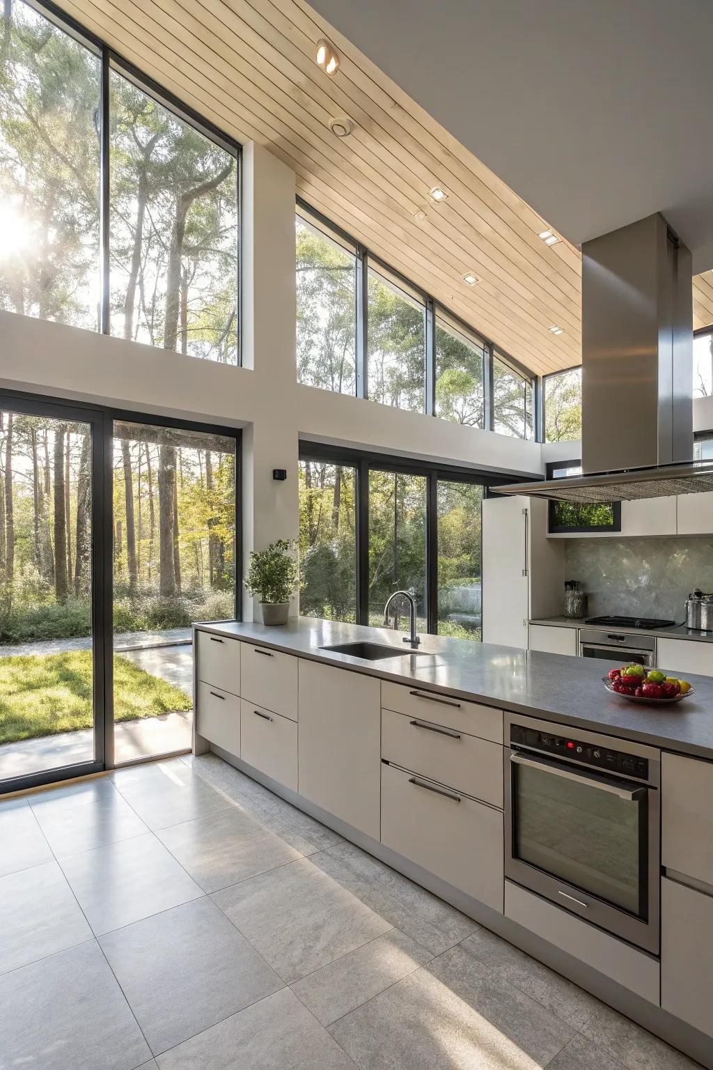 Brighten your kitchen using stunning inherent illumination.