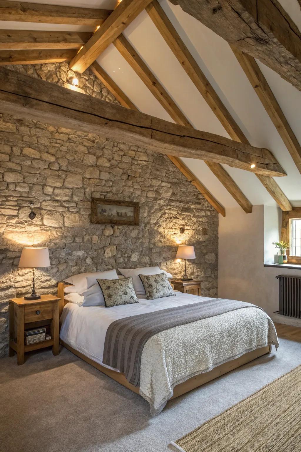 Wood and stone components provide a subtle hint of rustic refinement.
