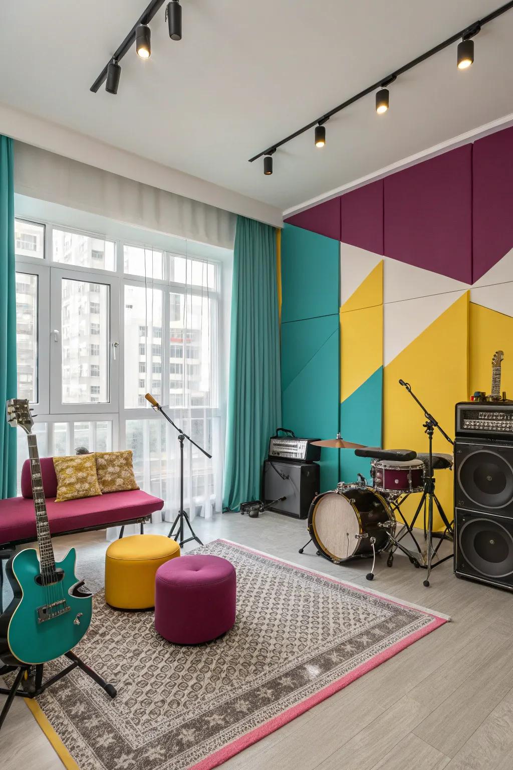 Colors are key in setting the mood.