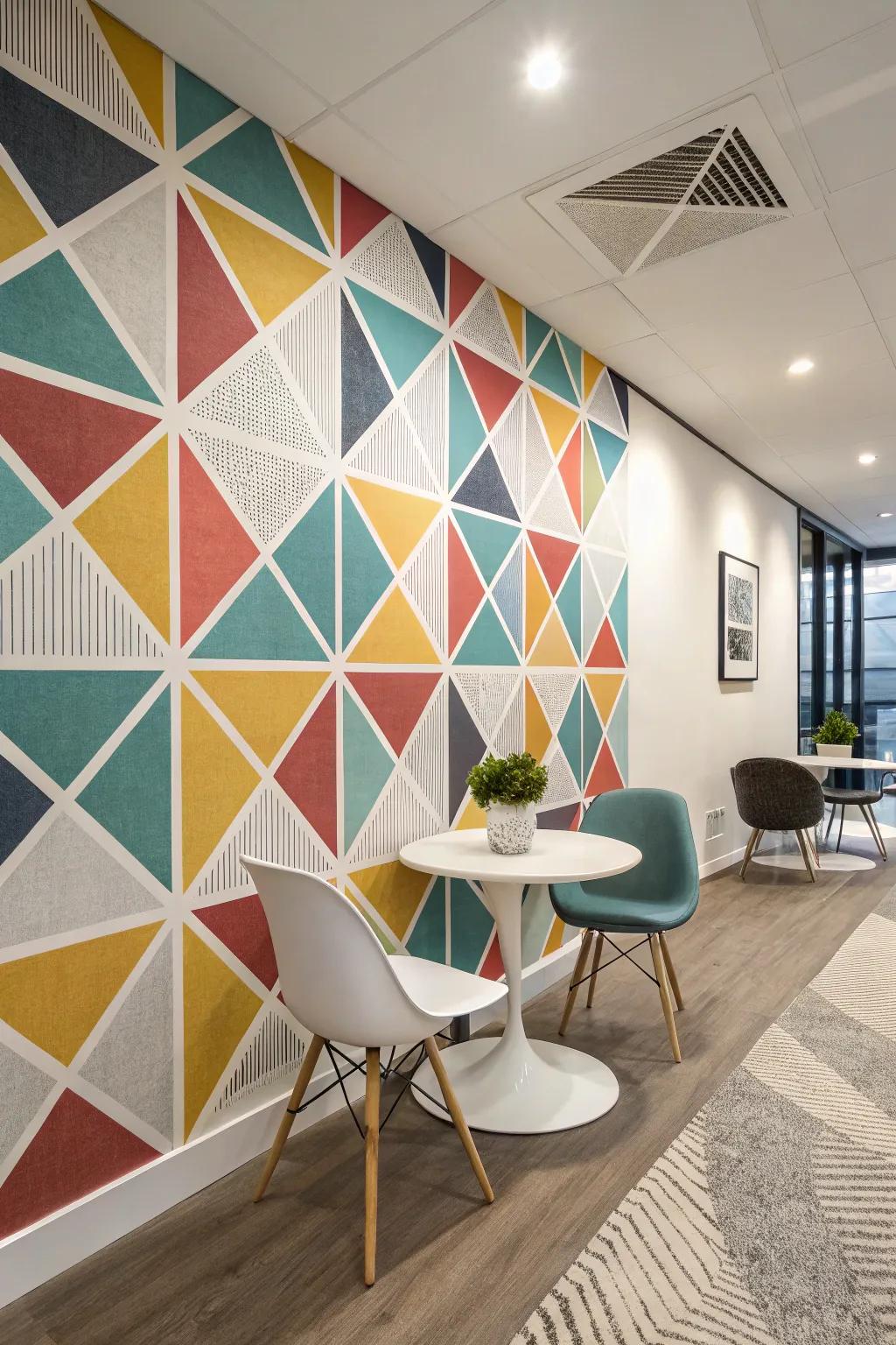 Achieve an elegant design using geometric pattern coverings.
