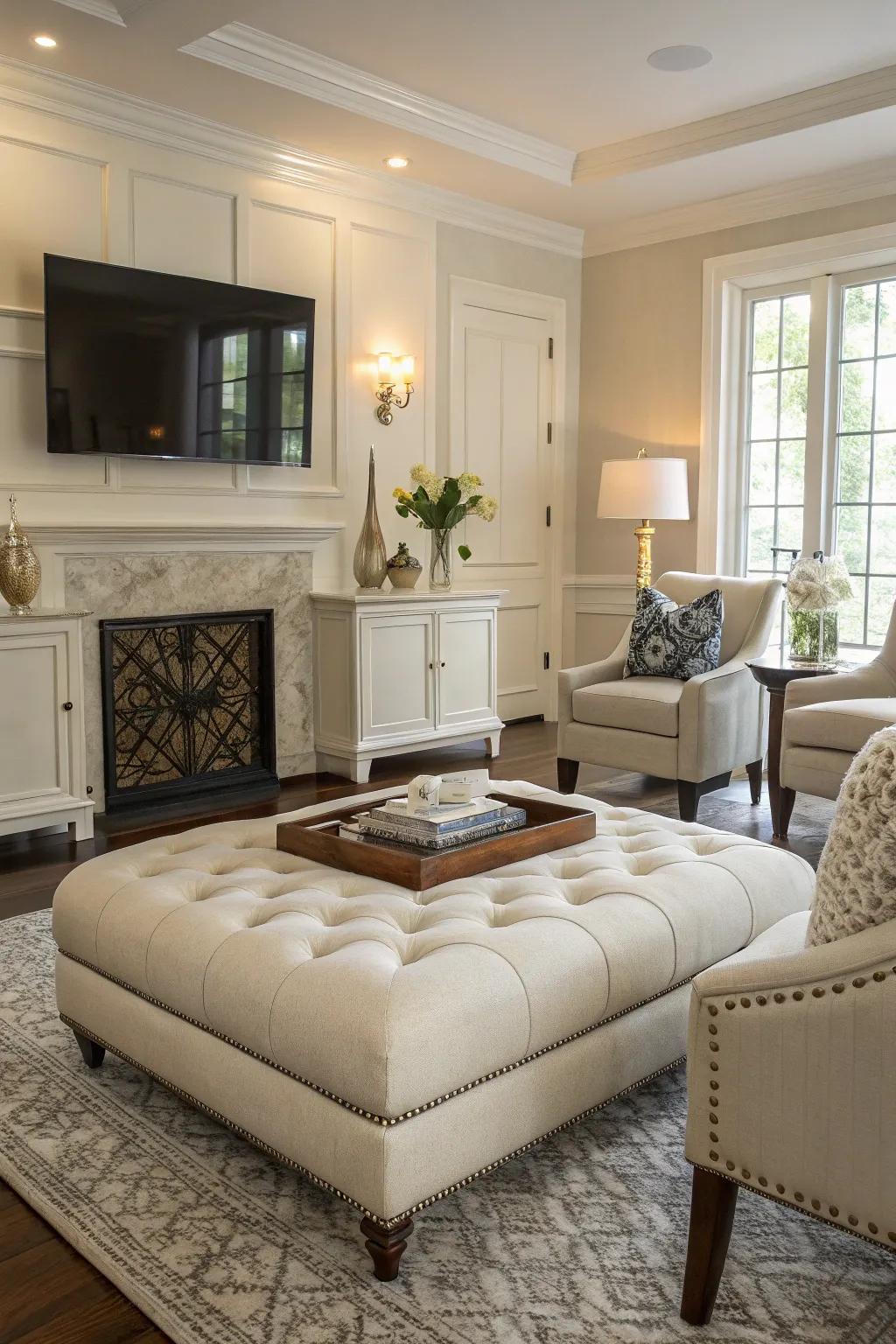 A versatile footrest that effortlessly integrates into any design style.