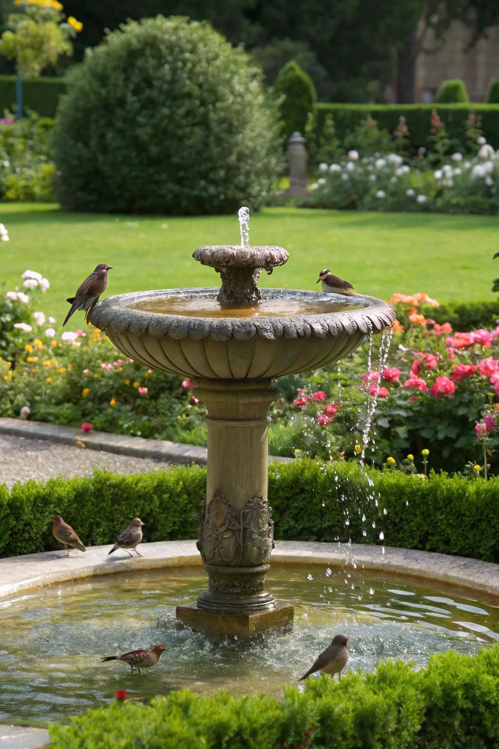 Birdbath fountains welcome wildlife into your garden.