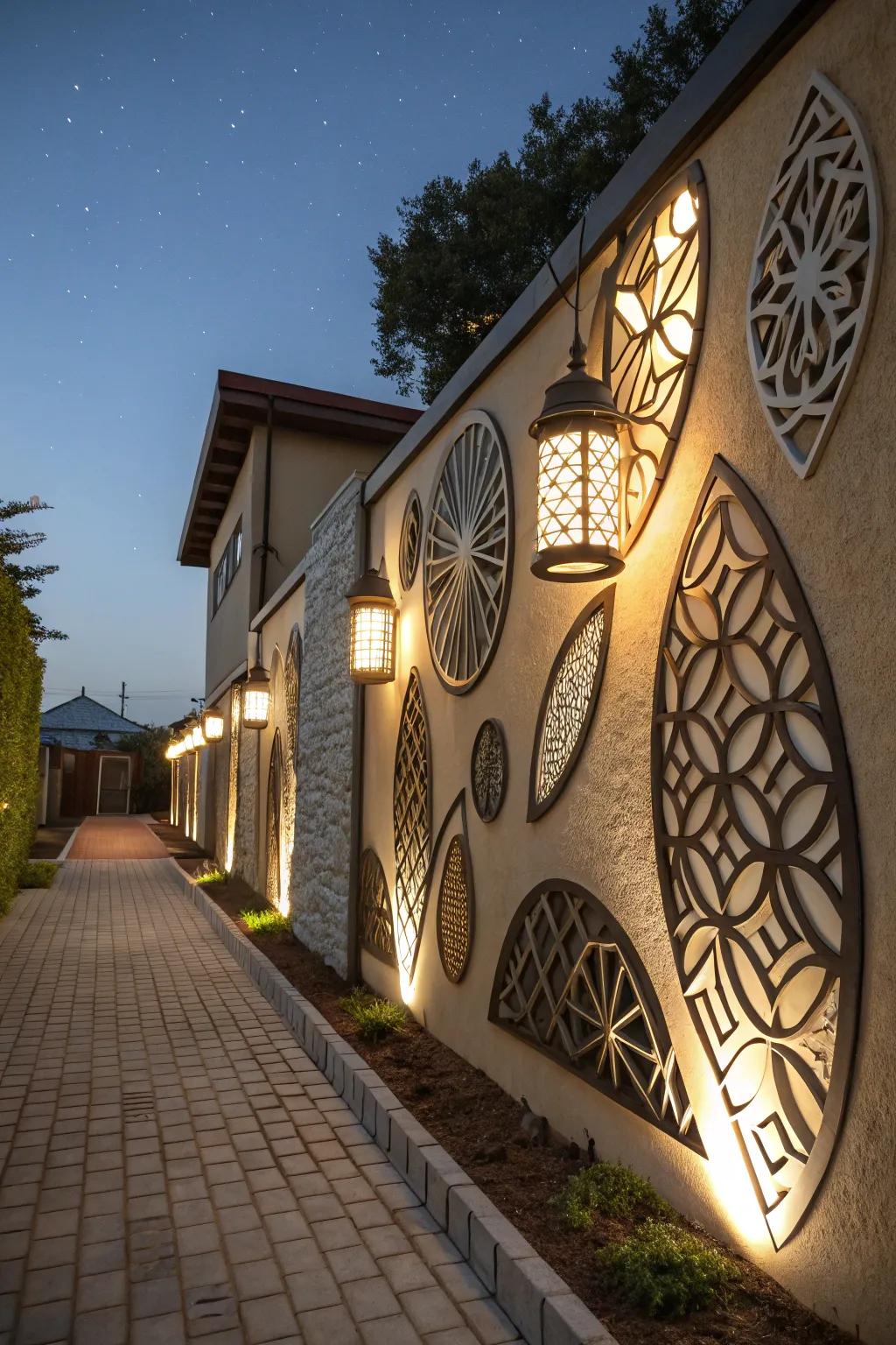 Creative fixtures offer an artistic flair to outdoor spaces.