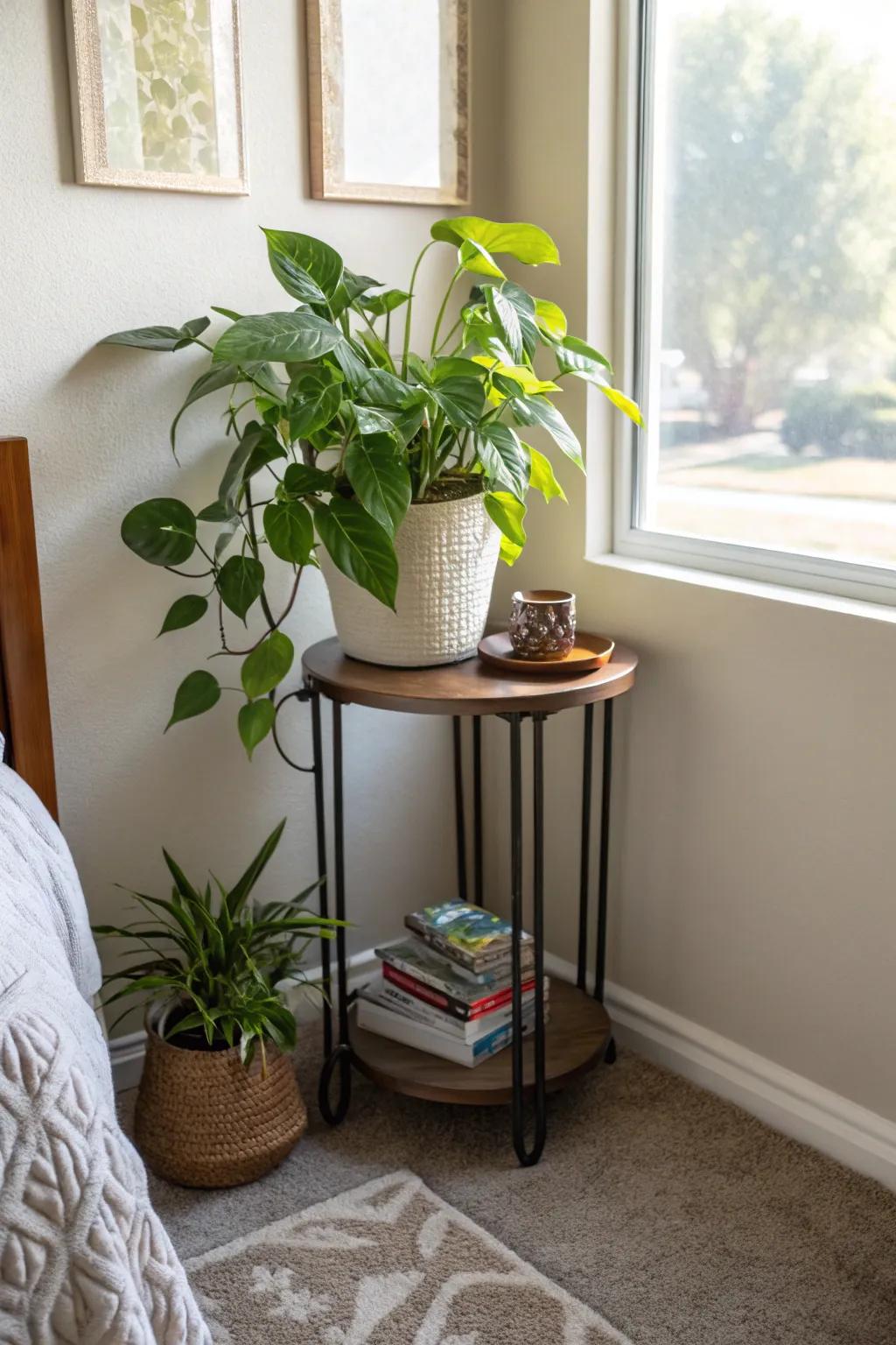 Perfect for small spaces: compact plant stands.