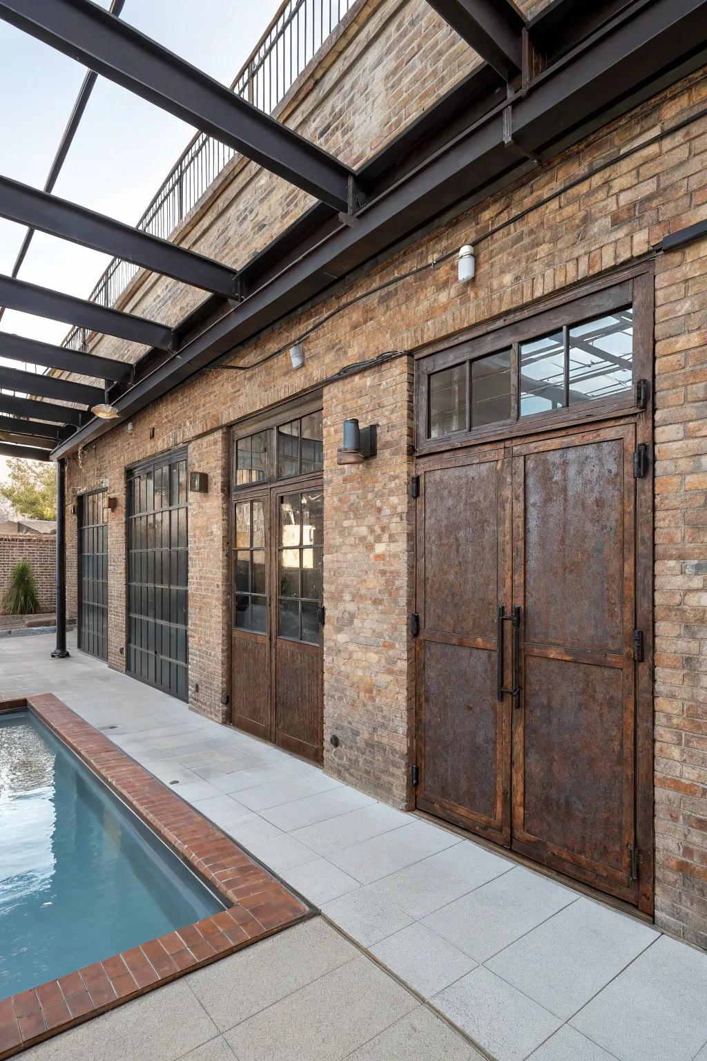 An urban contemporary cabana with urban flair and sophistication.