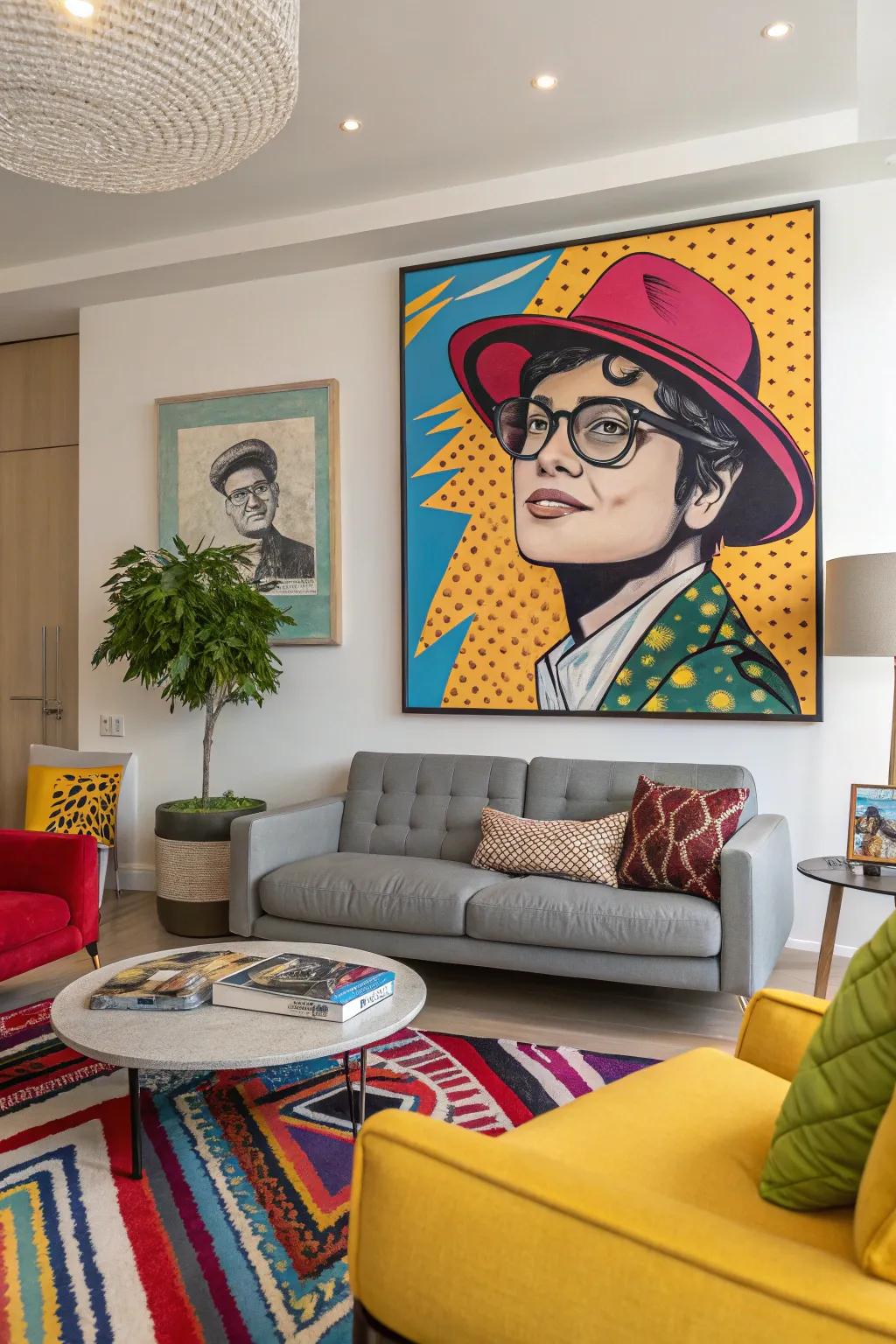 Personalize it with pop art details.