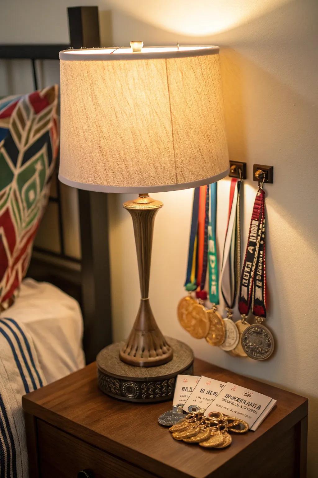 A lamp that shines a light on your achievements while illuminating your room.