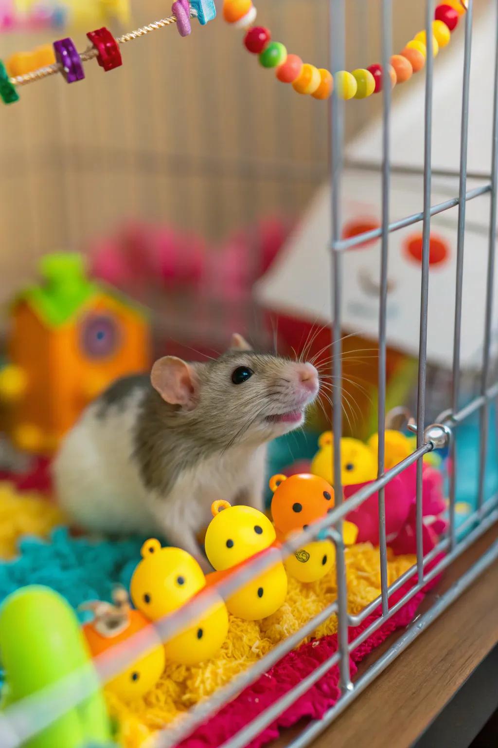 Bright decor adds a splash of color and excitement