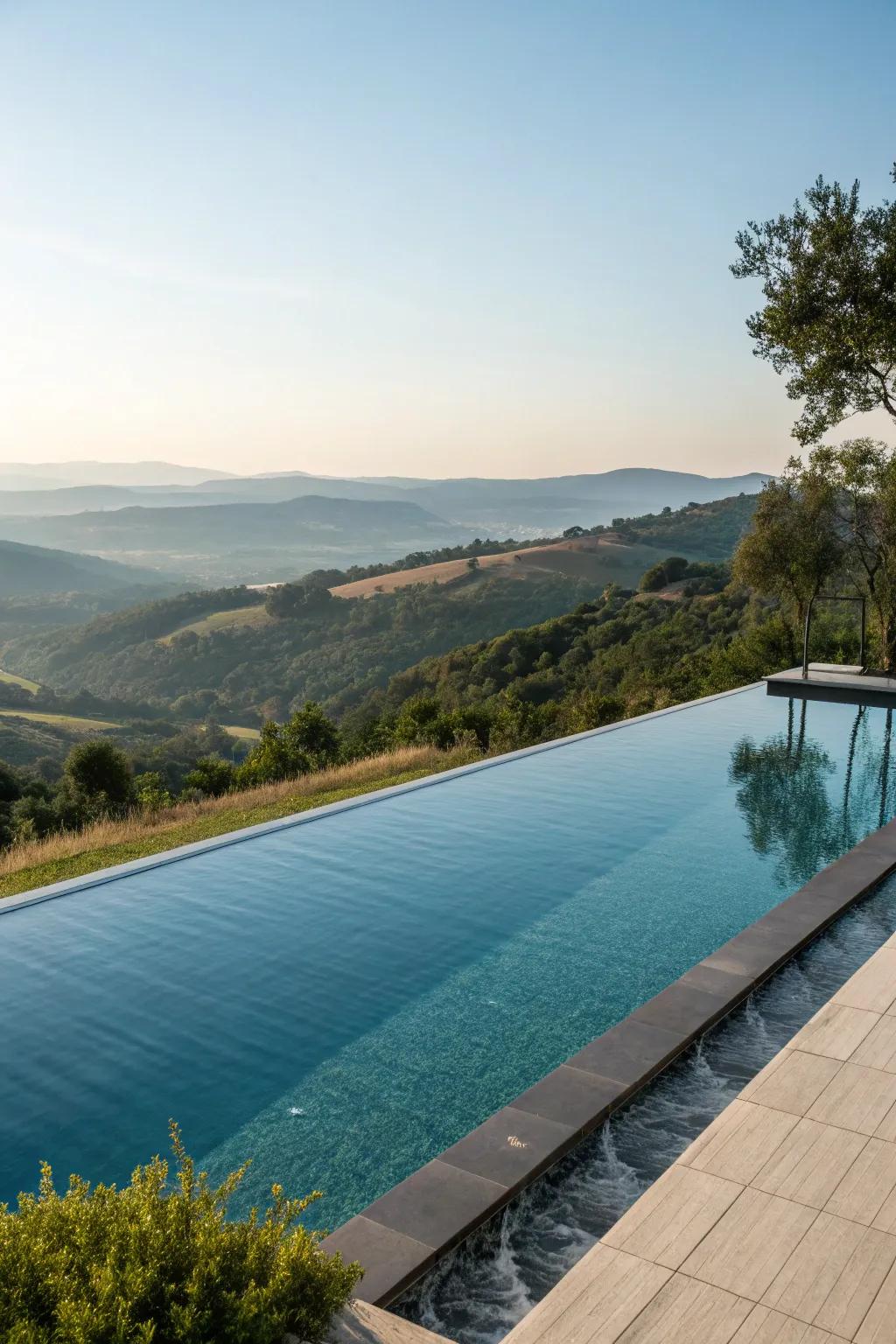 Boundless borders add a hint of luxury to modern pool designs.