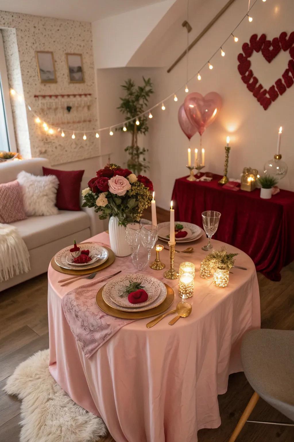 Set the scene for romance with a beautifully arranged table. 🌹 #TableDecor #RomanticDinner