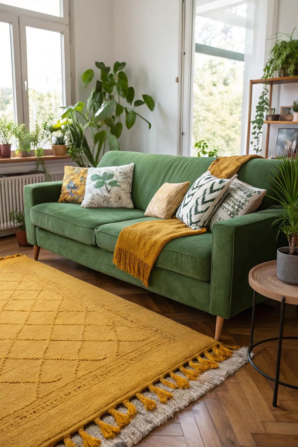 Goldenrod hues convey warmth and vitality to a space.