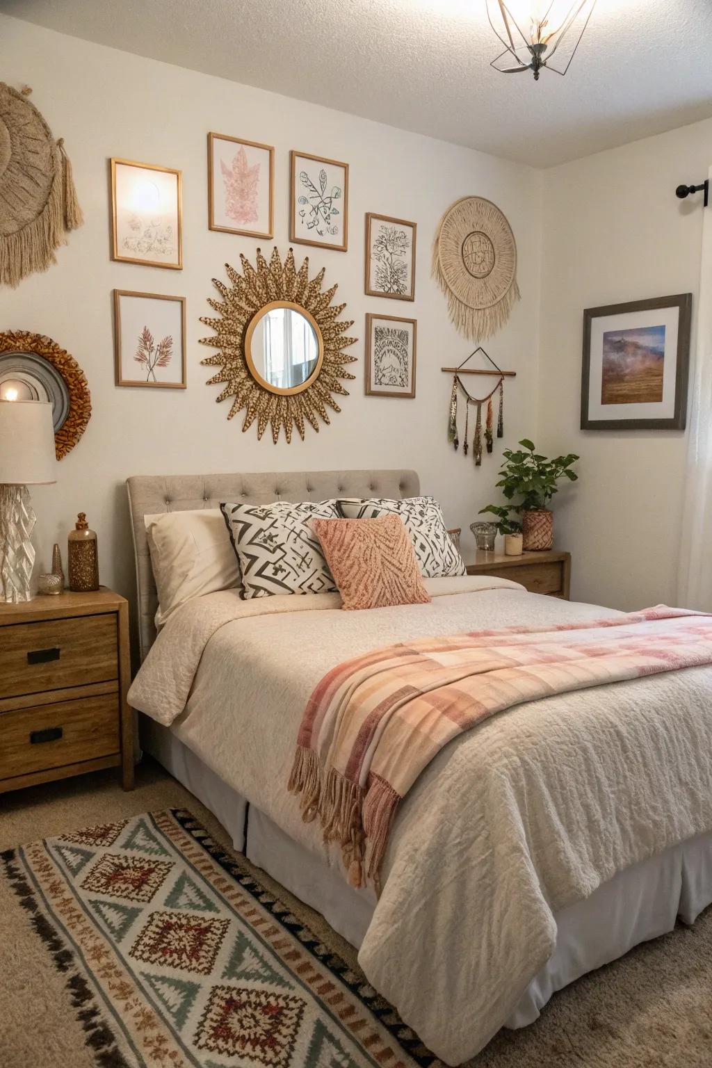 Styling decor personalizes and enhances the space.